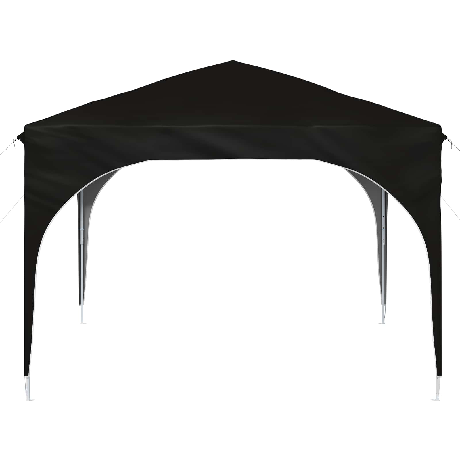 Pop-up Partyzelt 290 x 290 x 245 cm Schwarz