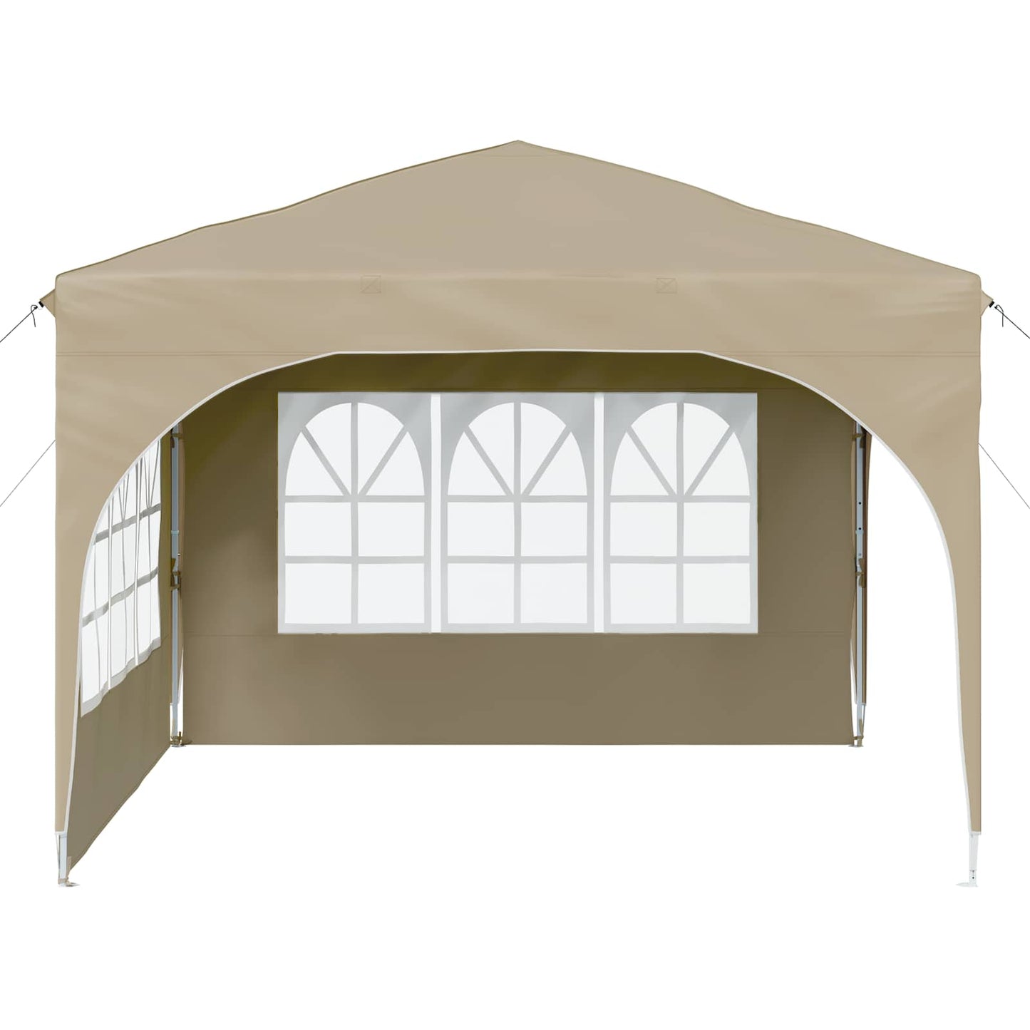 Pop-up Partyzelt 290 x 290 x 245 cm Creme