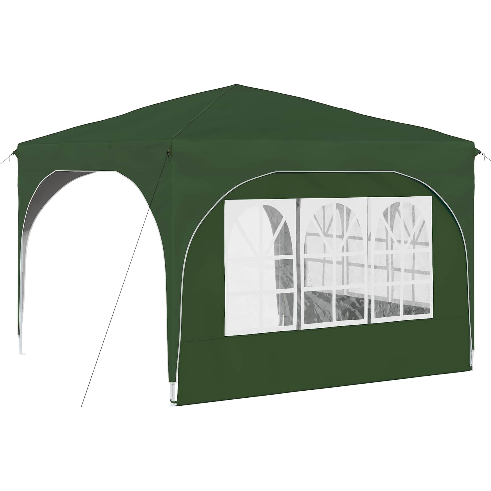 Pop-up Partyzelt 290 x 290 x 245 cm Grün