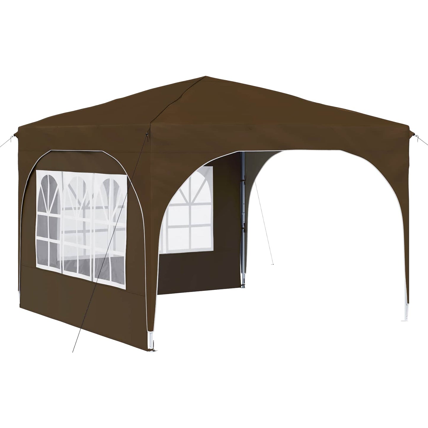 Pop-up Partyzelt 290 x 290 x 245 cm Taupe