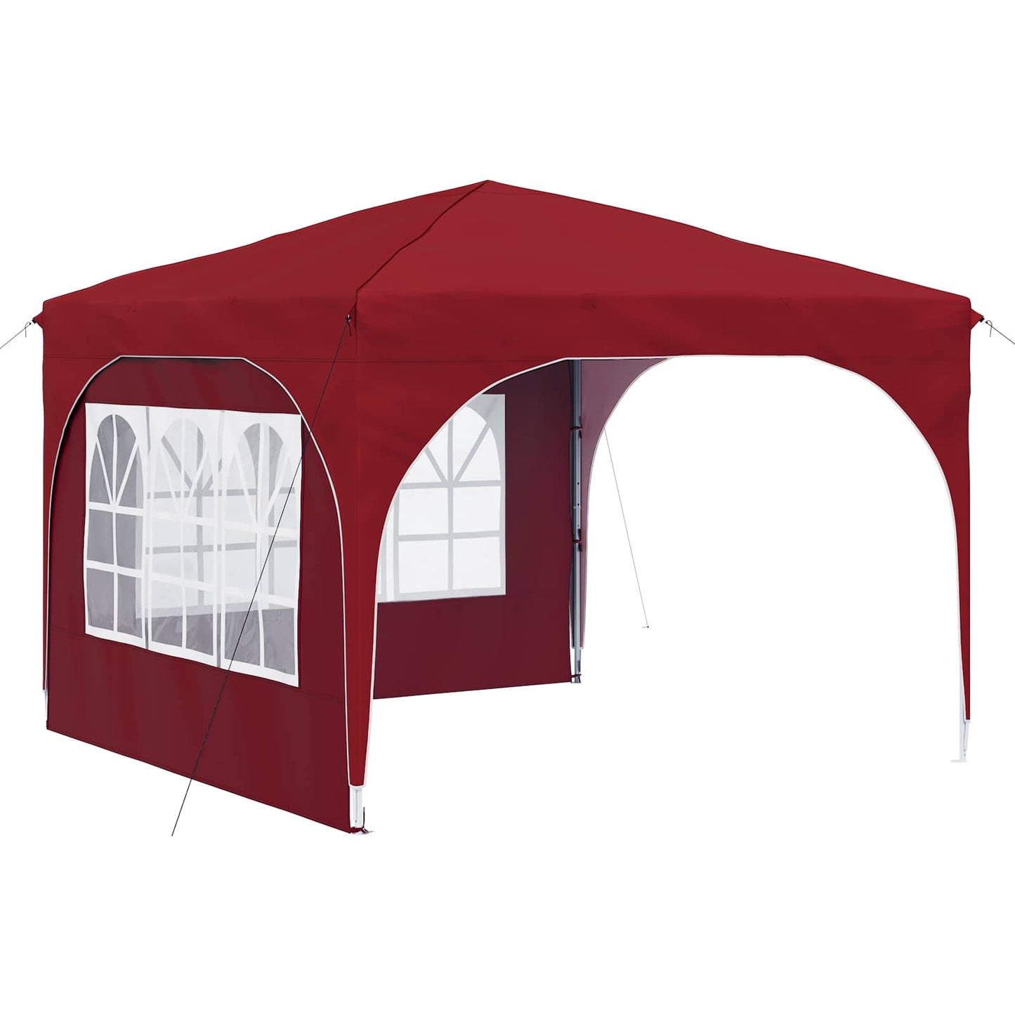 Pop-up Partyzelt 290 x 290 x 245 cm Bordeauxrot