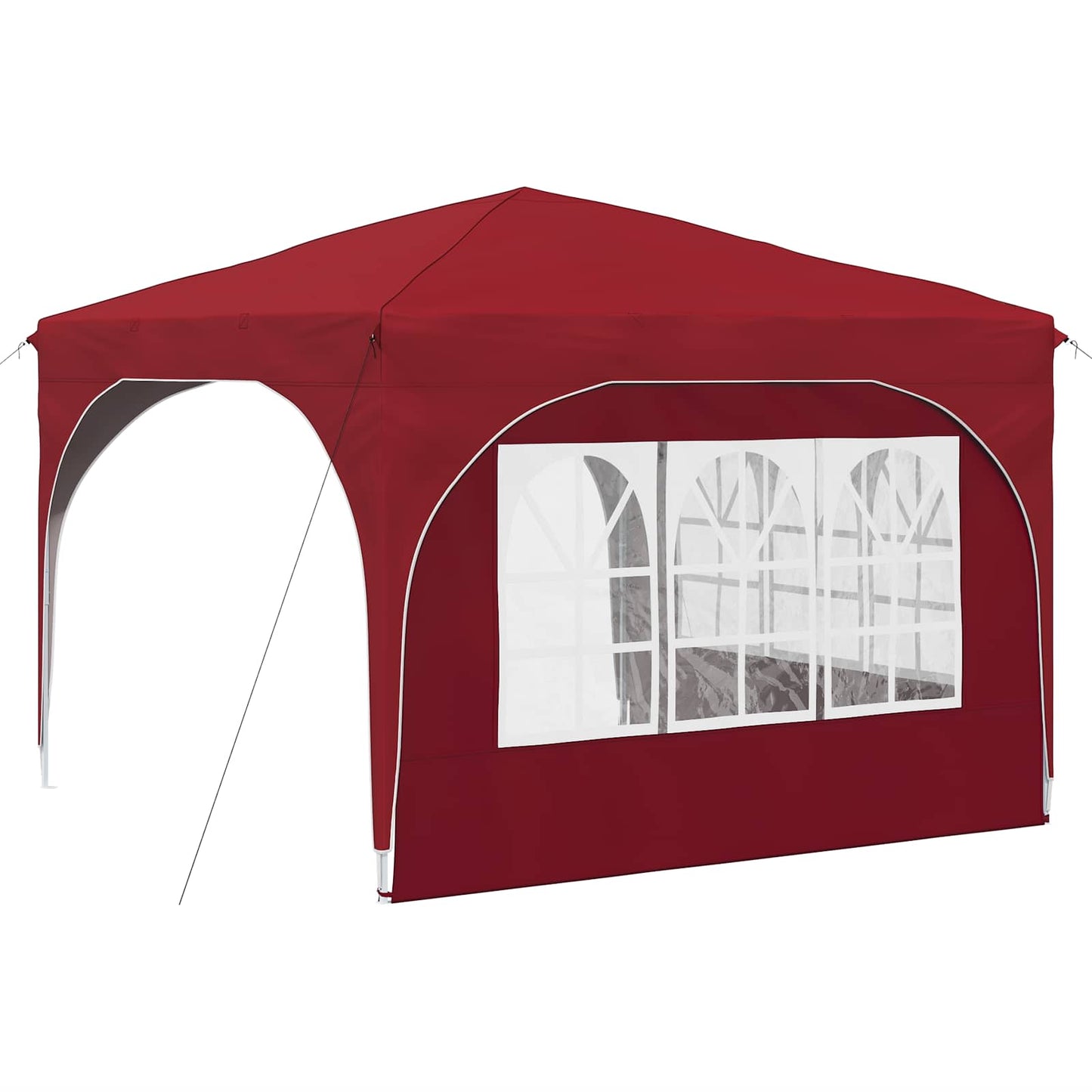 Pop-up Partyzelt 290 x 290 x 245 cm Bordeauxrot