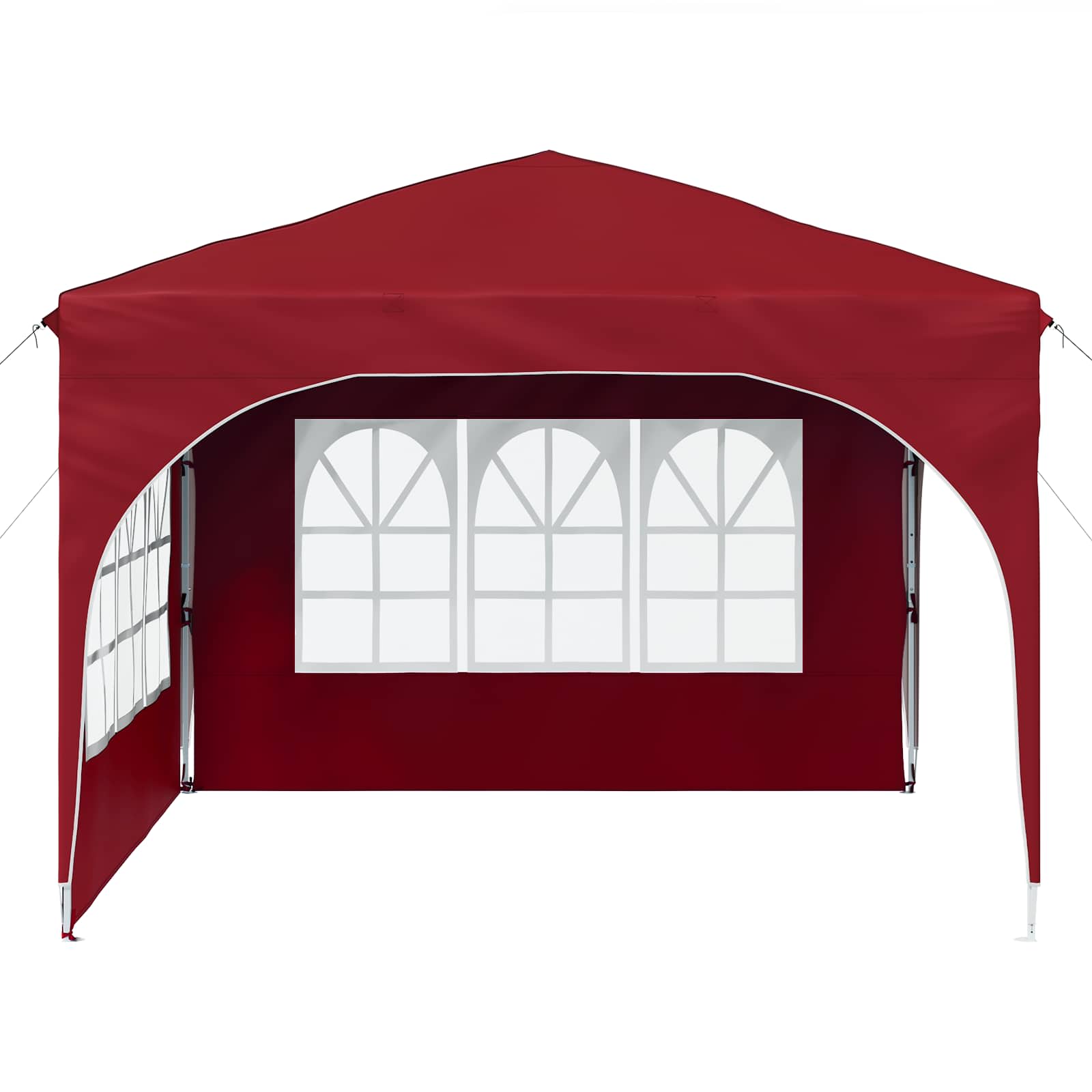 Pop-up Partyzelt 290 x 290 x 245 cm Bordeauxrot