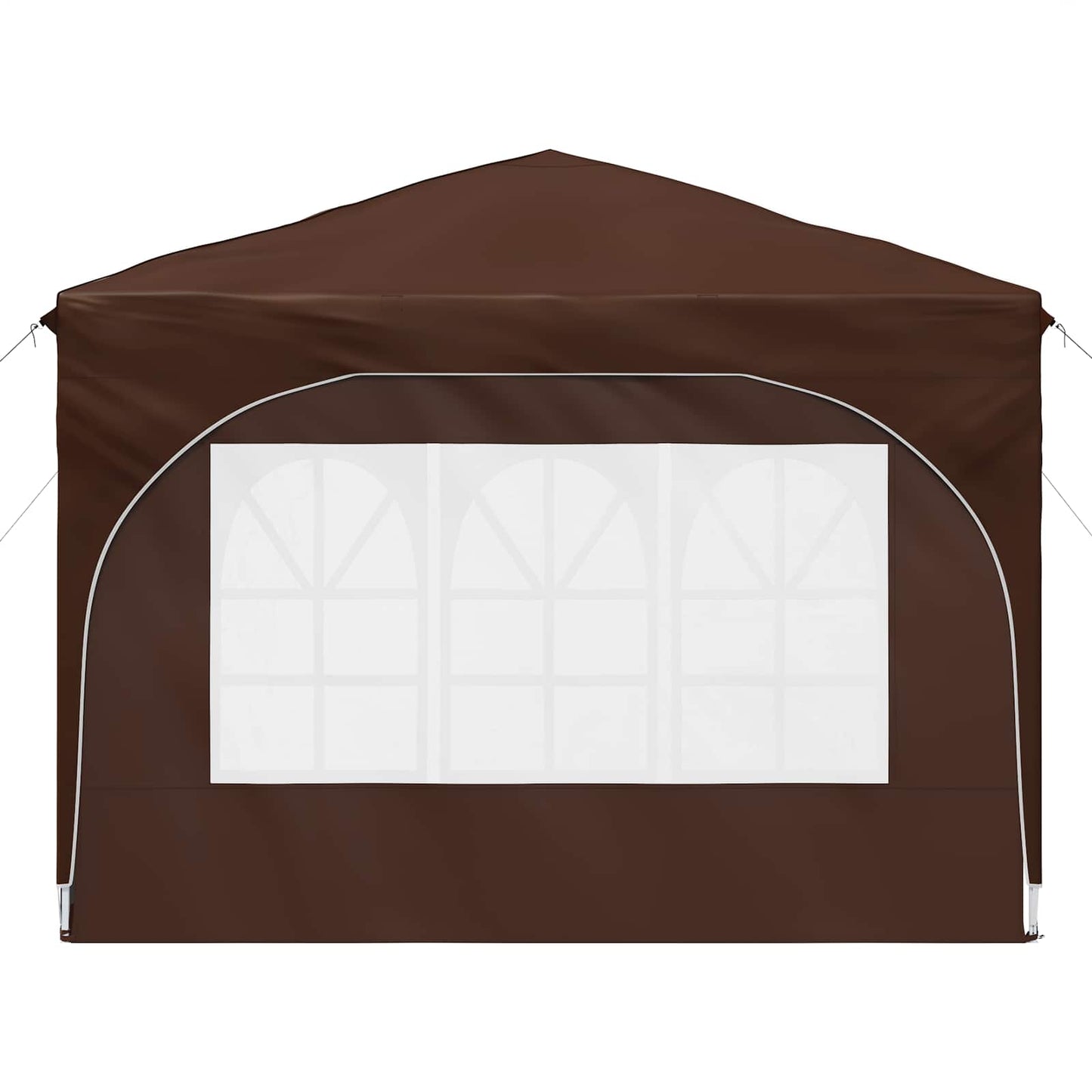 Pop-up Partyzelt 290 x 290 x 245 cm Braun