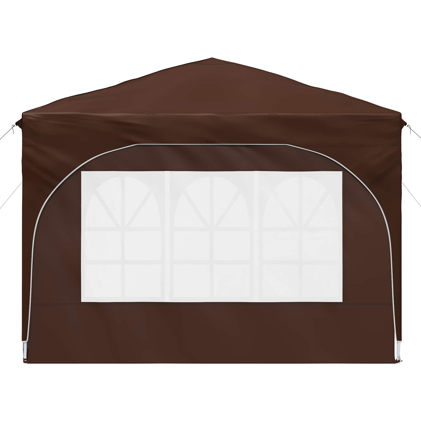 Pop-up Partyzelt 290 x 290 x 245 cm Braun