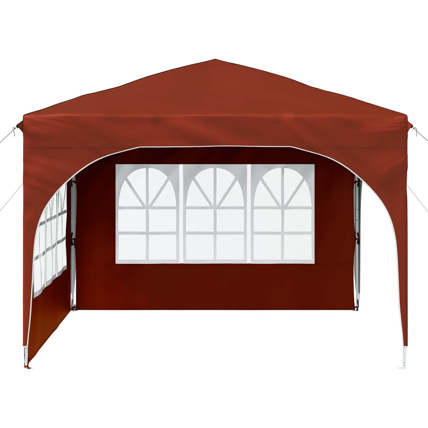 Pop-up Partyzelt 290 x 290 x 245 cm Terrakotta