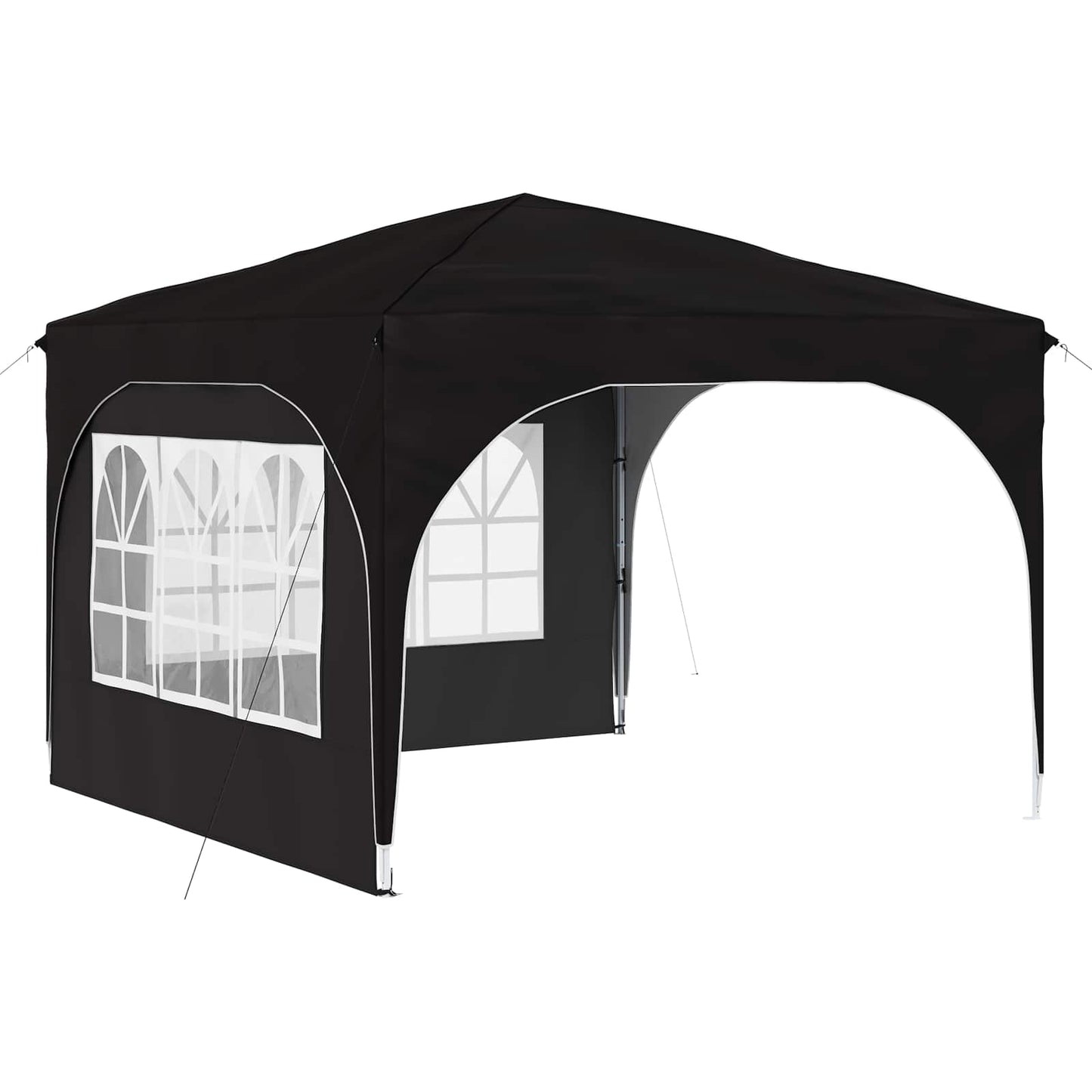Pop-up Partyzelt 290 x 290 x 245 cm Schwarz