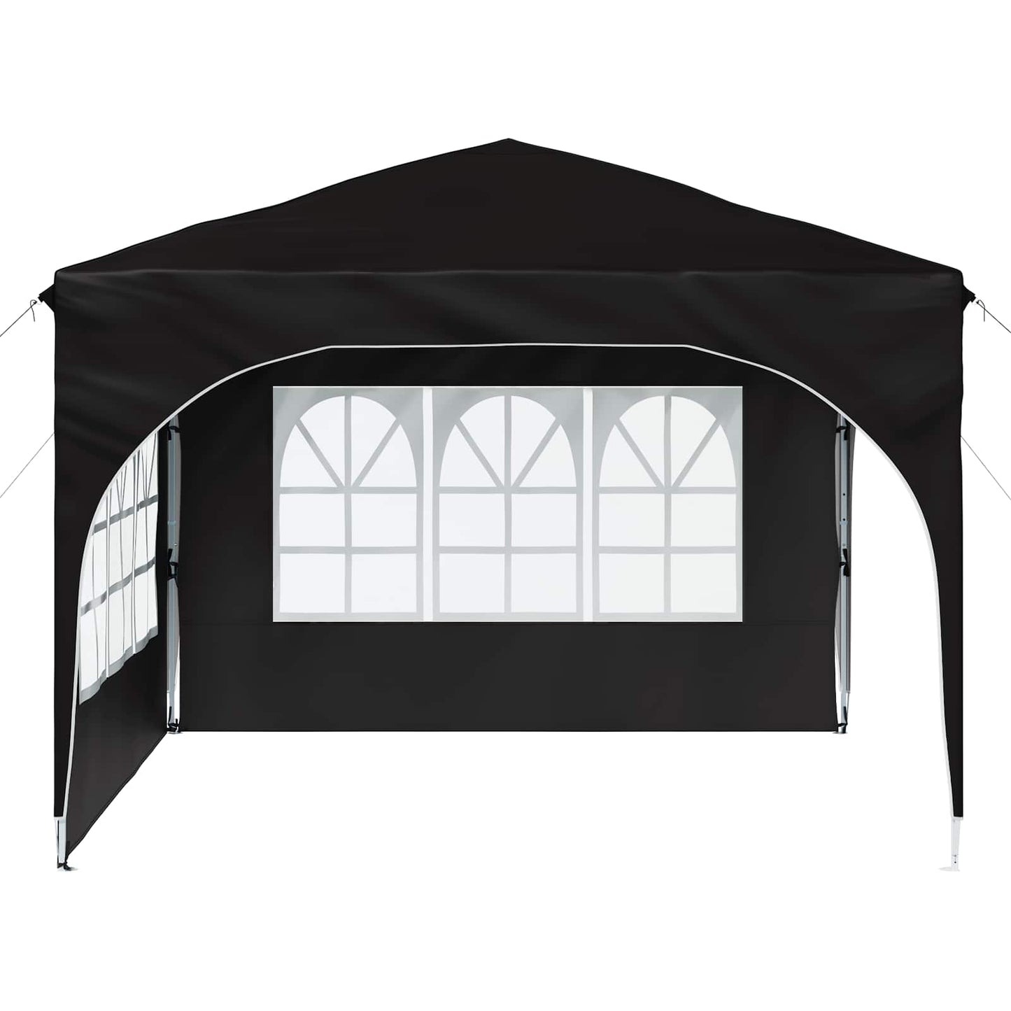 Pop-up Partyzelt 290 x 290 x 245 cm Schwarz