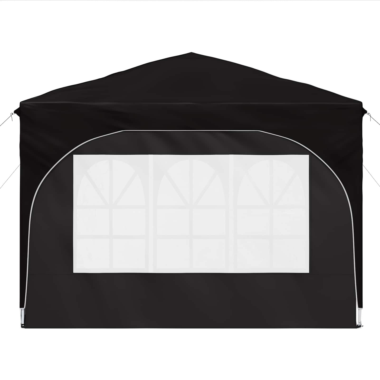 Pop-up Partyzelt 290 x 290 x 245 cm Schwarz