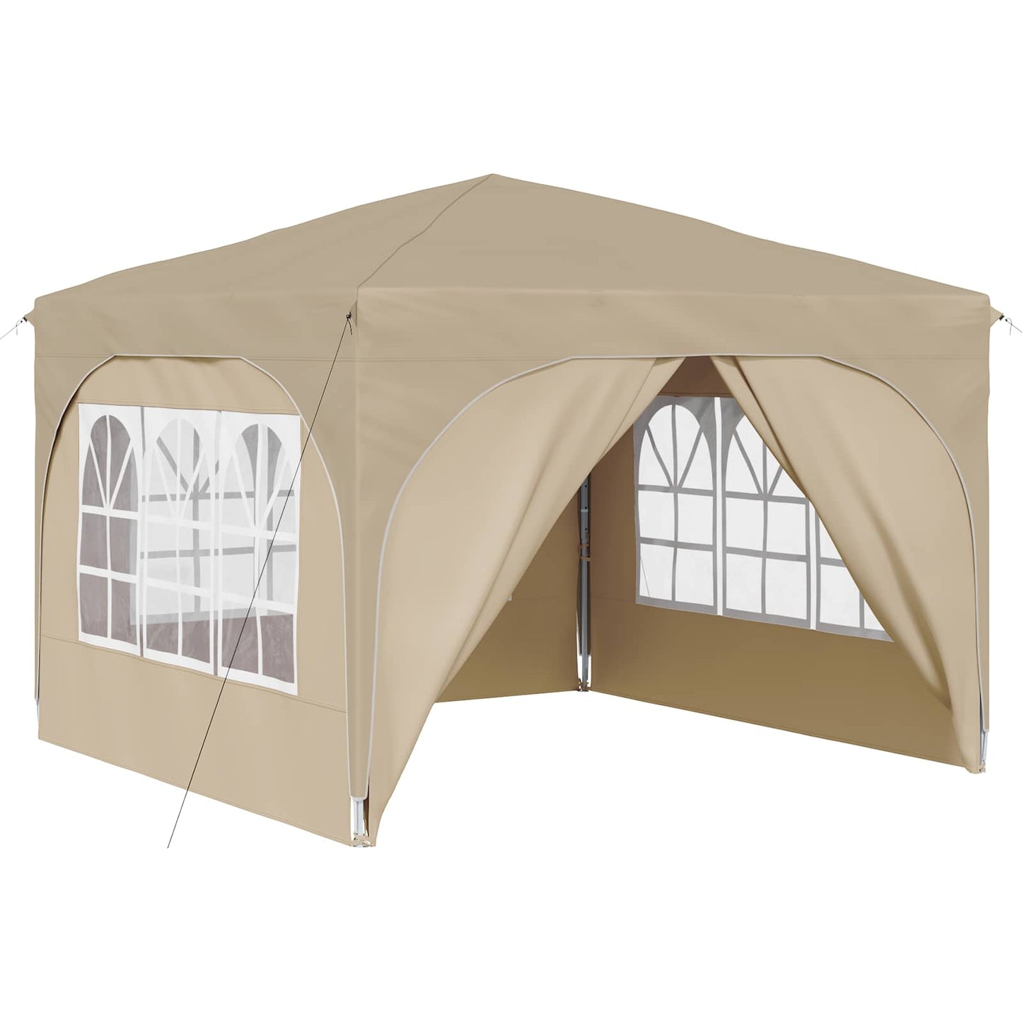Pop-up Partyzelt 290 x 290 x 245 cm Creme