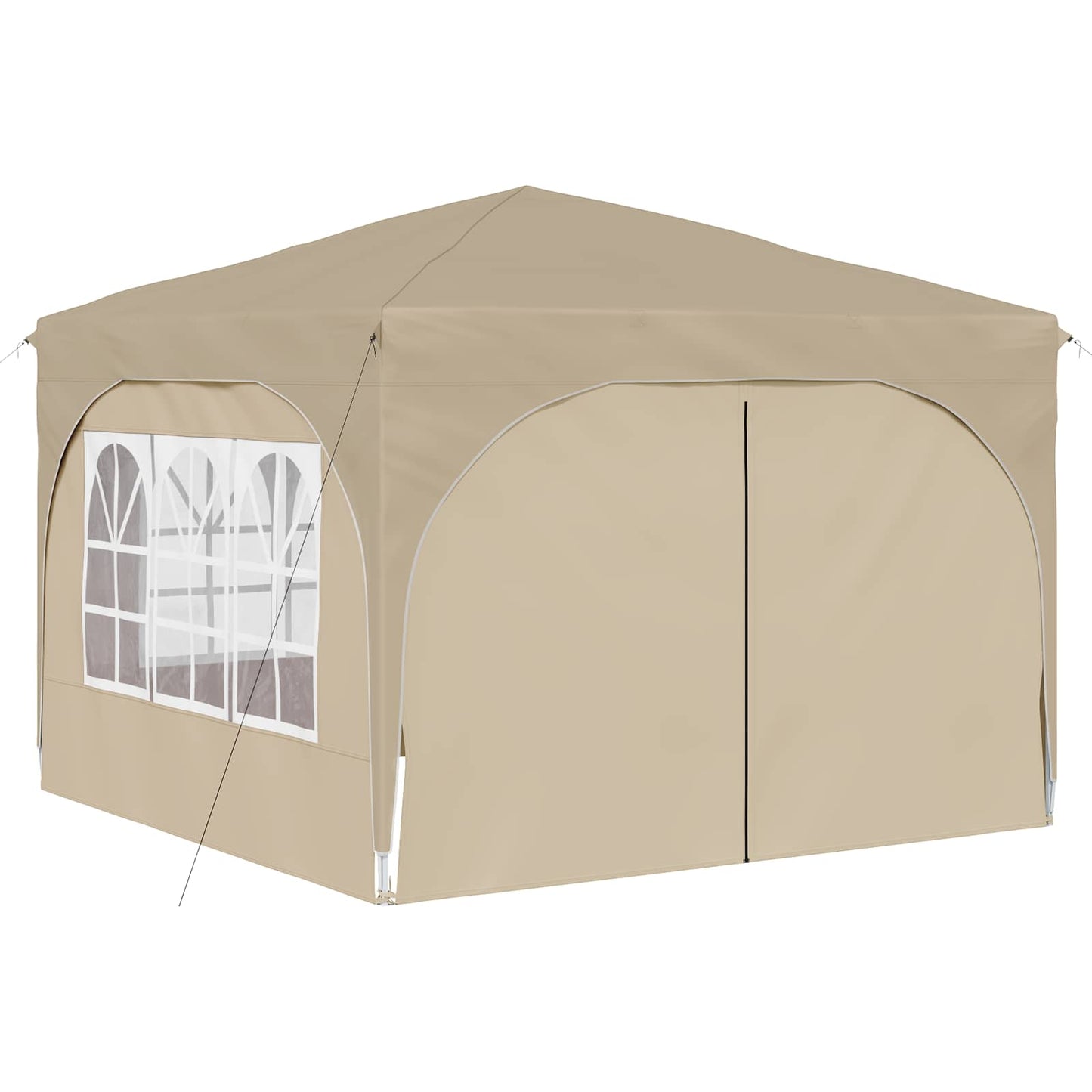 Pop-up Partyzelt 290 x 290 x 245 cm Creme