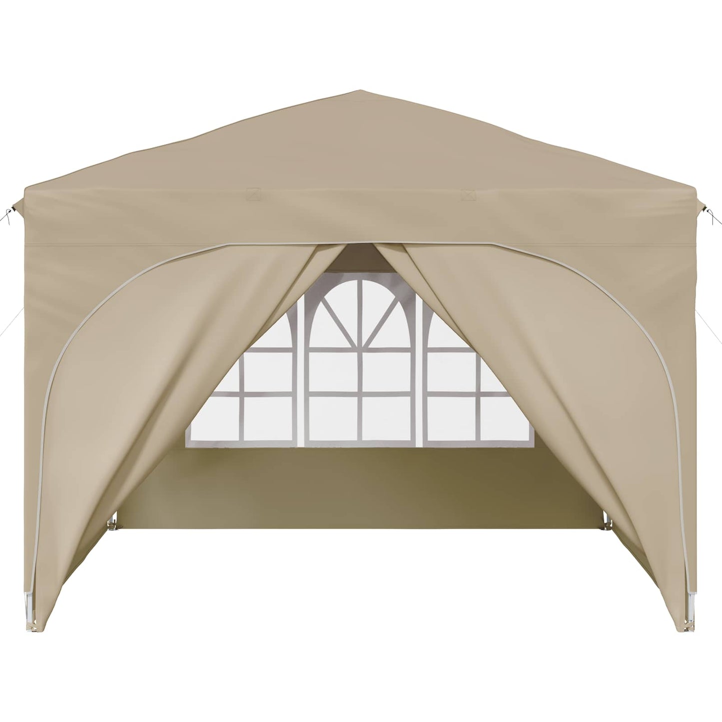 Pop-up Partyzelt 290 x 290 x 245 cm Creme