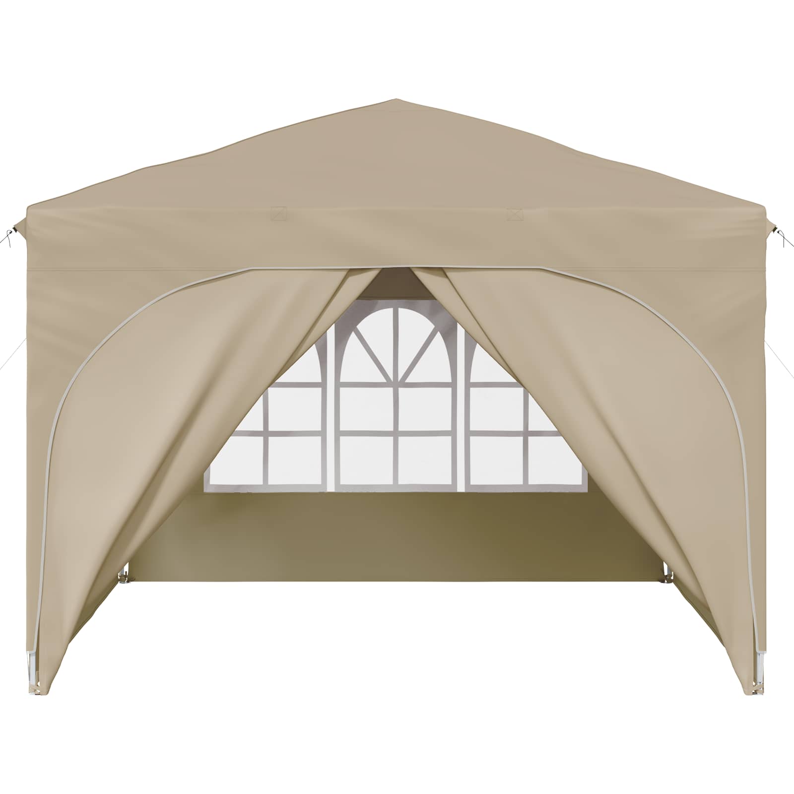 Pop-up Partyzelt 290 x 290 x 245 cm Creme