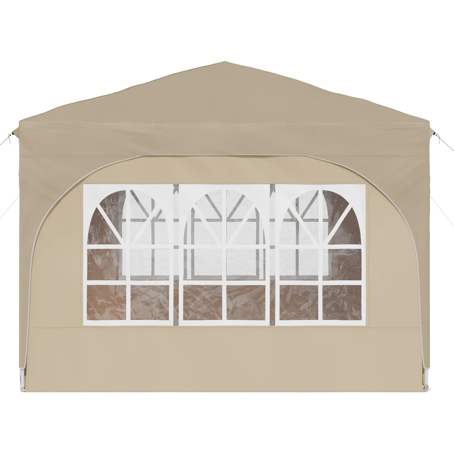 Pop-up Partyzelt 290 x 290 x 245 cm Creme