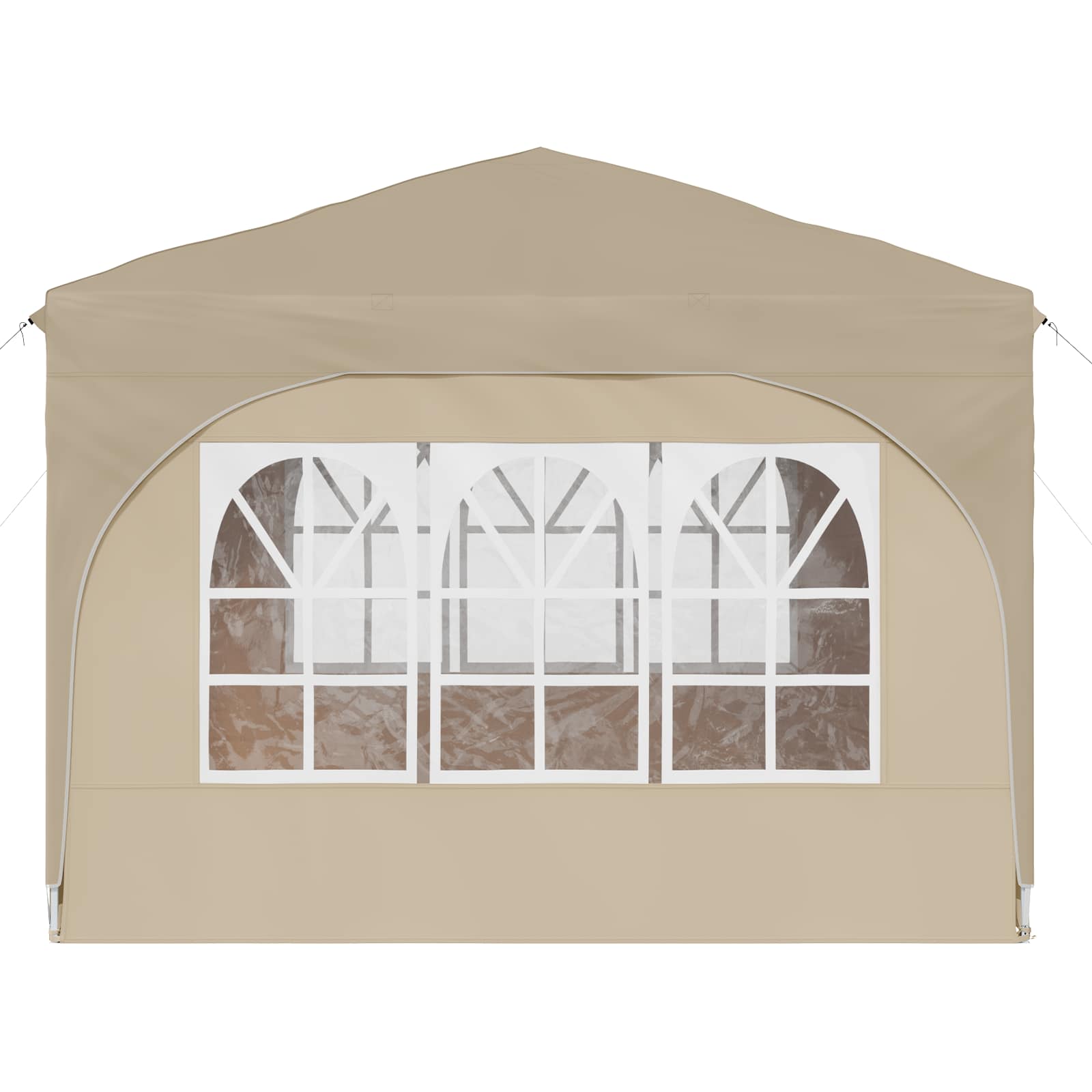 Pop-up Partyzelt 290 x 290 x 245 cm Creme