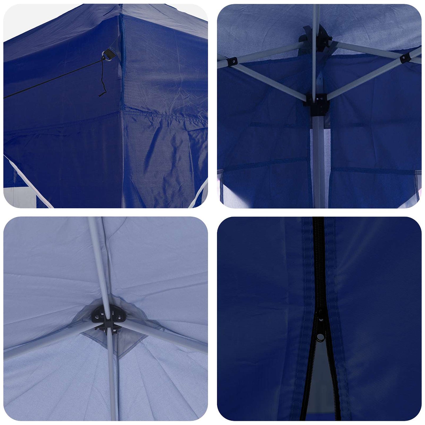 Pop-up Partyzelt 290 x 290 x 245 cm Blau