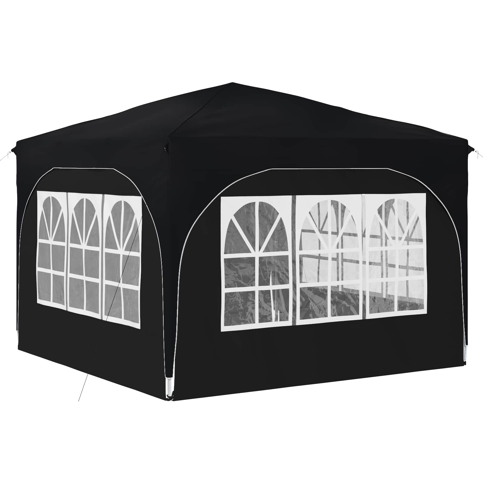 Pop-up Partyzelt 290 x 290 x 245 cm Antrazit