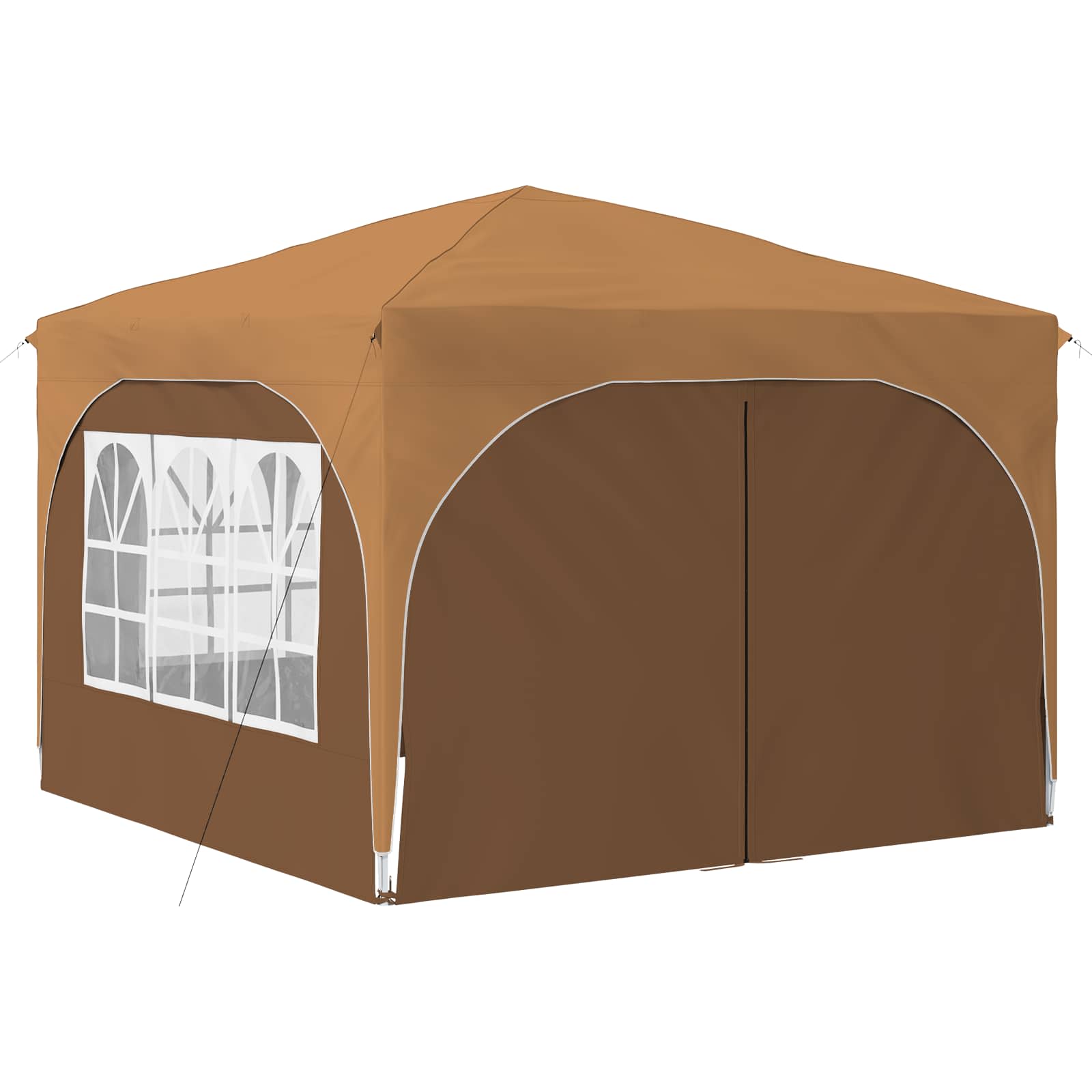Pop-up Partyzelt 290 x 290 x 245 cm Beige