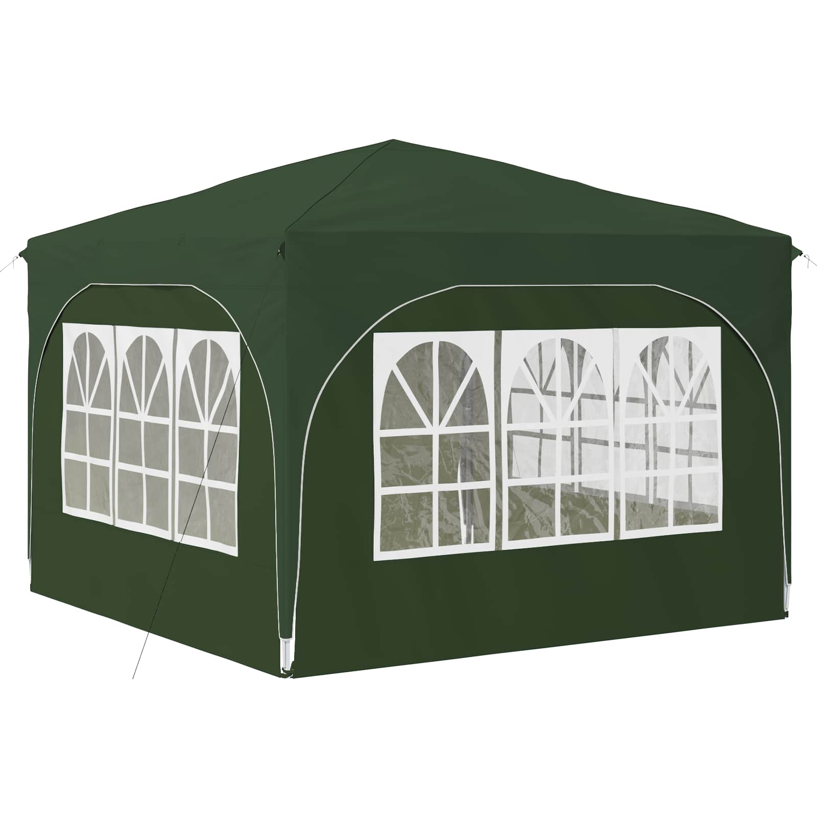 Pop-up Partyzelt 290 x 290 x 245 cm Grün