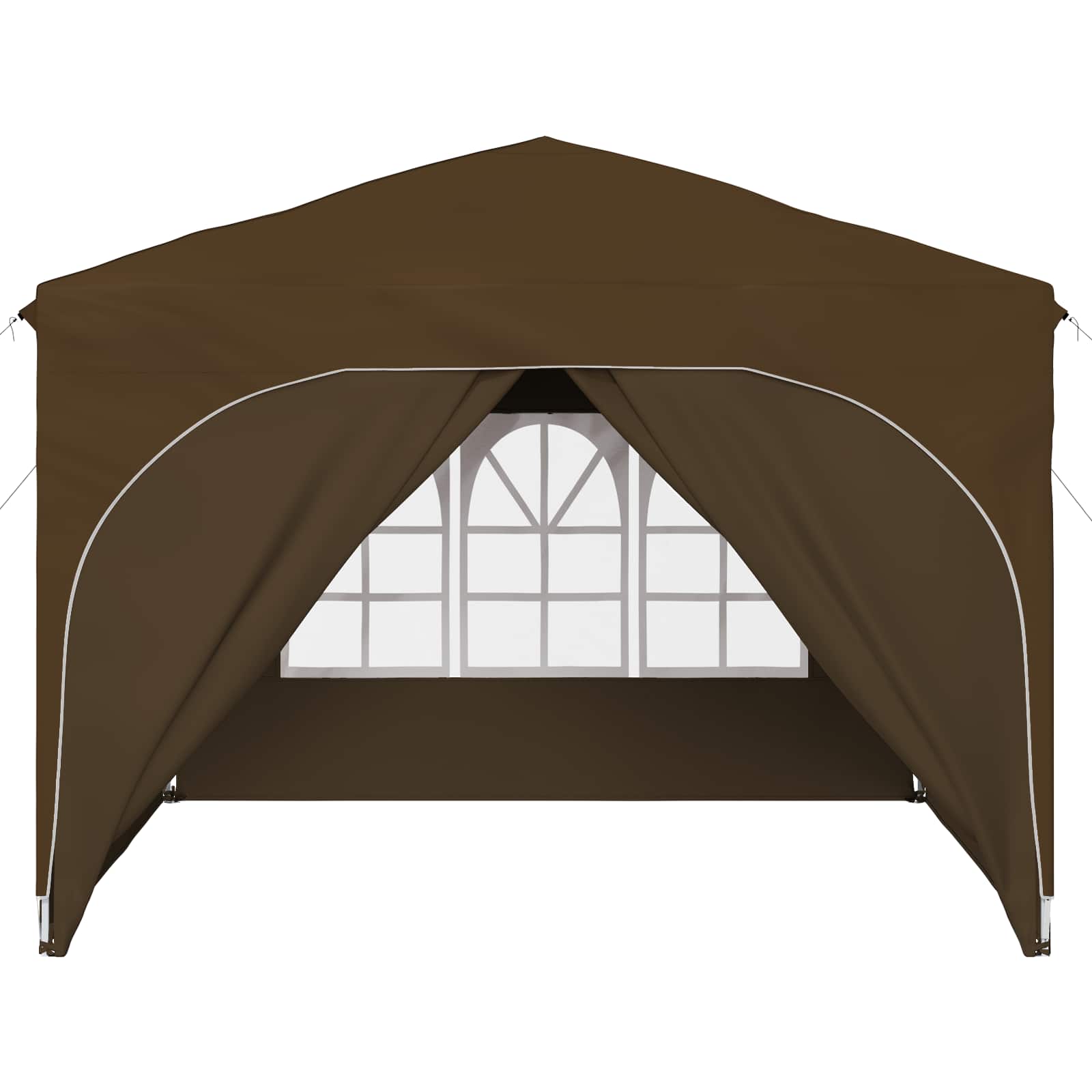 Pop-up Partyzelt 290 x 290 x 245 cm Taupe
