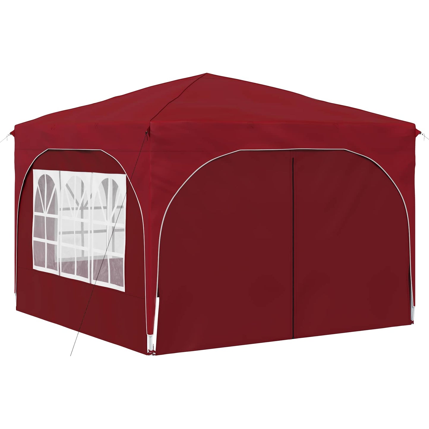 Pop-up Partyzelt 290 x 290 x 245 cm Bordeauxrot