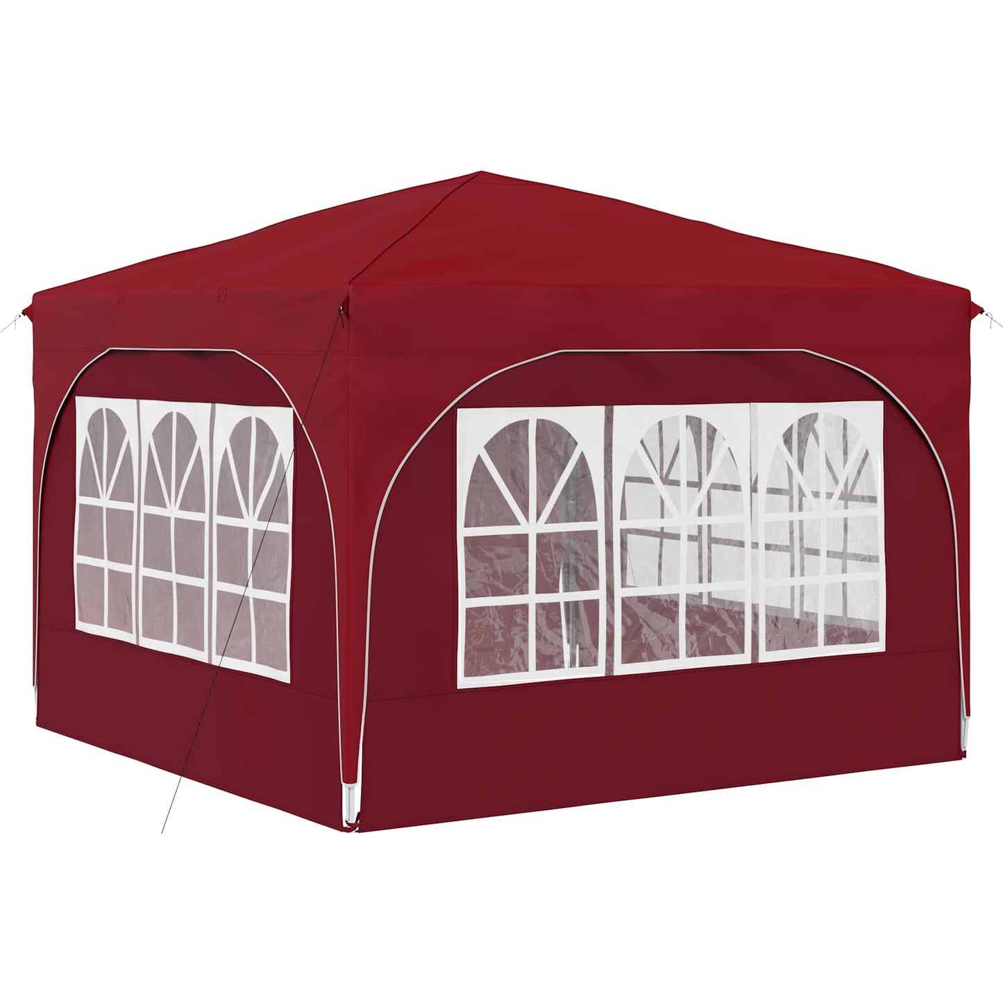 Pop-up Partyzelt 290 x 290 x 245 cm Bordeauxrot