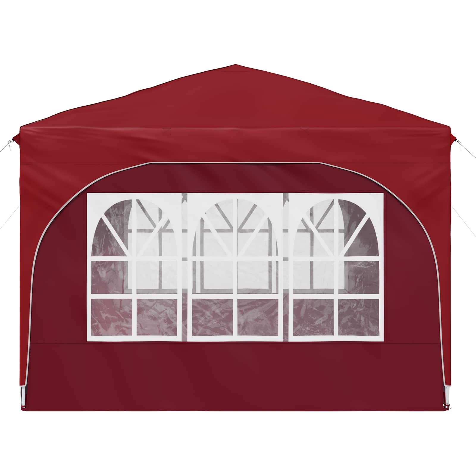 Pop-up Partyzelt 290 x 290 x 245 cm Bordeauxrot