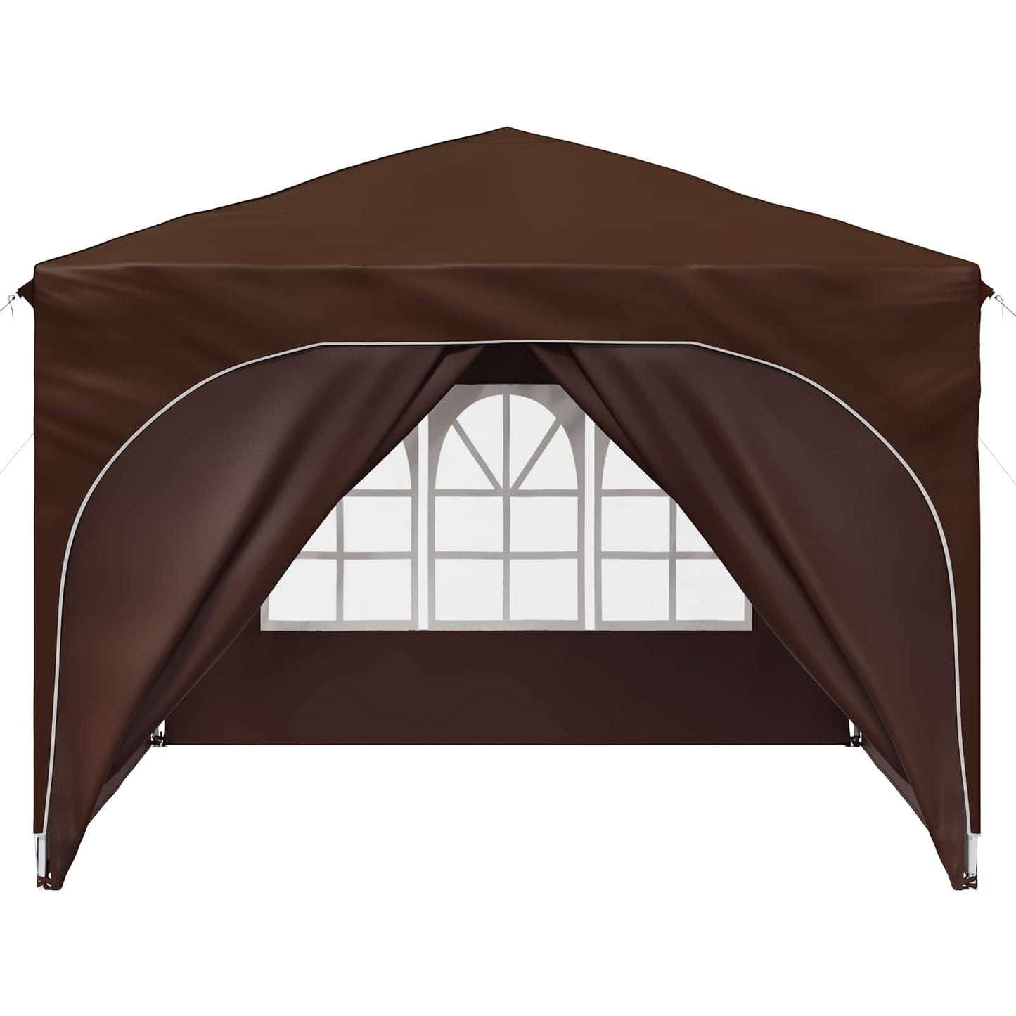 Pop-up Partyzelt 290 x 290 x 245 cm Braun
