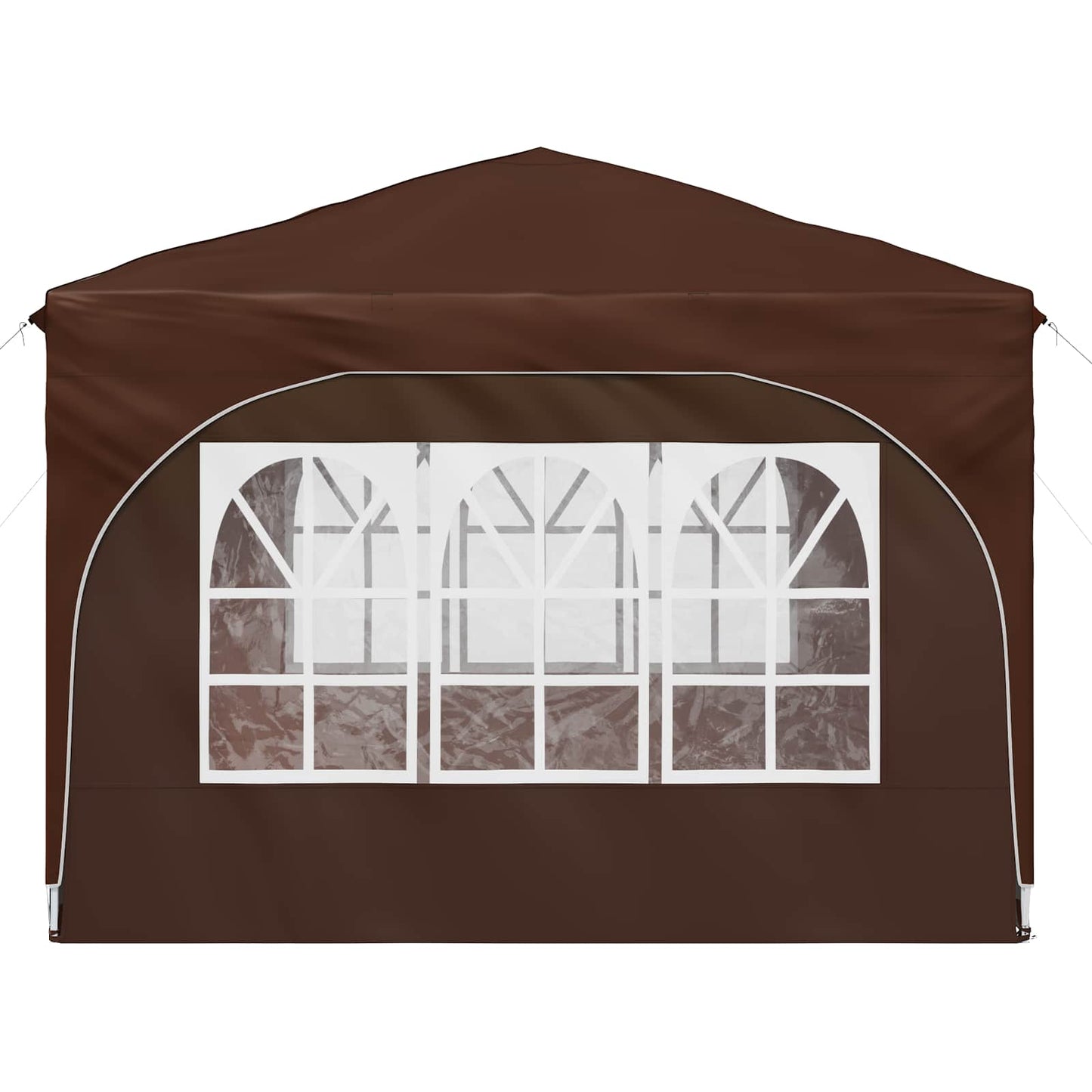 Pop-up Partyzelt 290 x 290 x 245 cm Braun