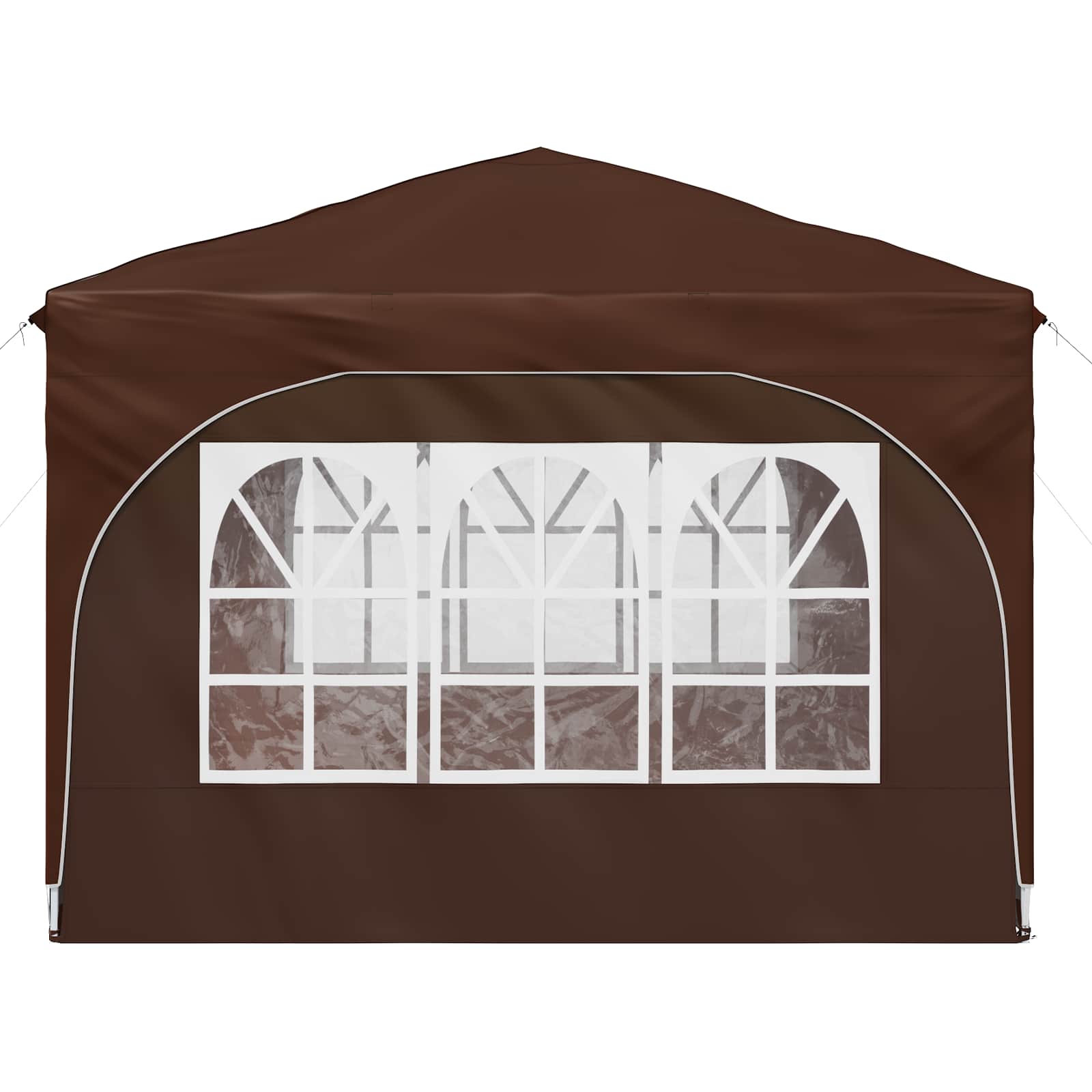 Pop-up Partyzelt 290 x 290 x 245 cm Braun