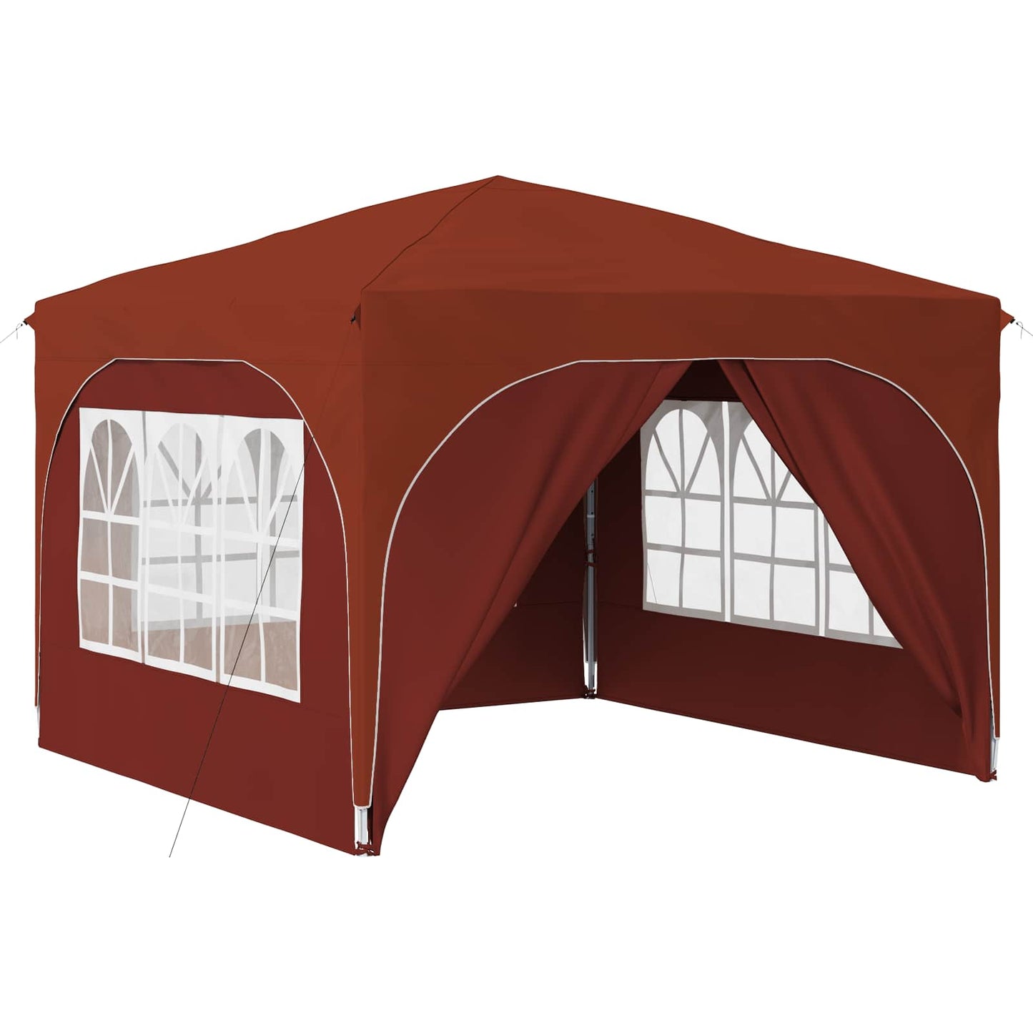 Pop-up Partyzelt 290 x 290 x 245 cm Terrakotta