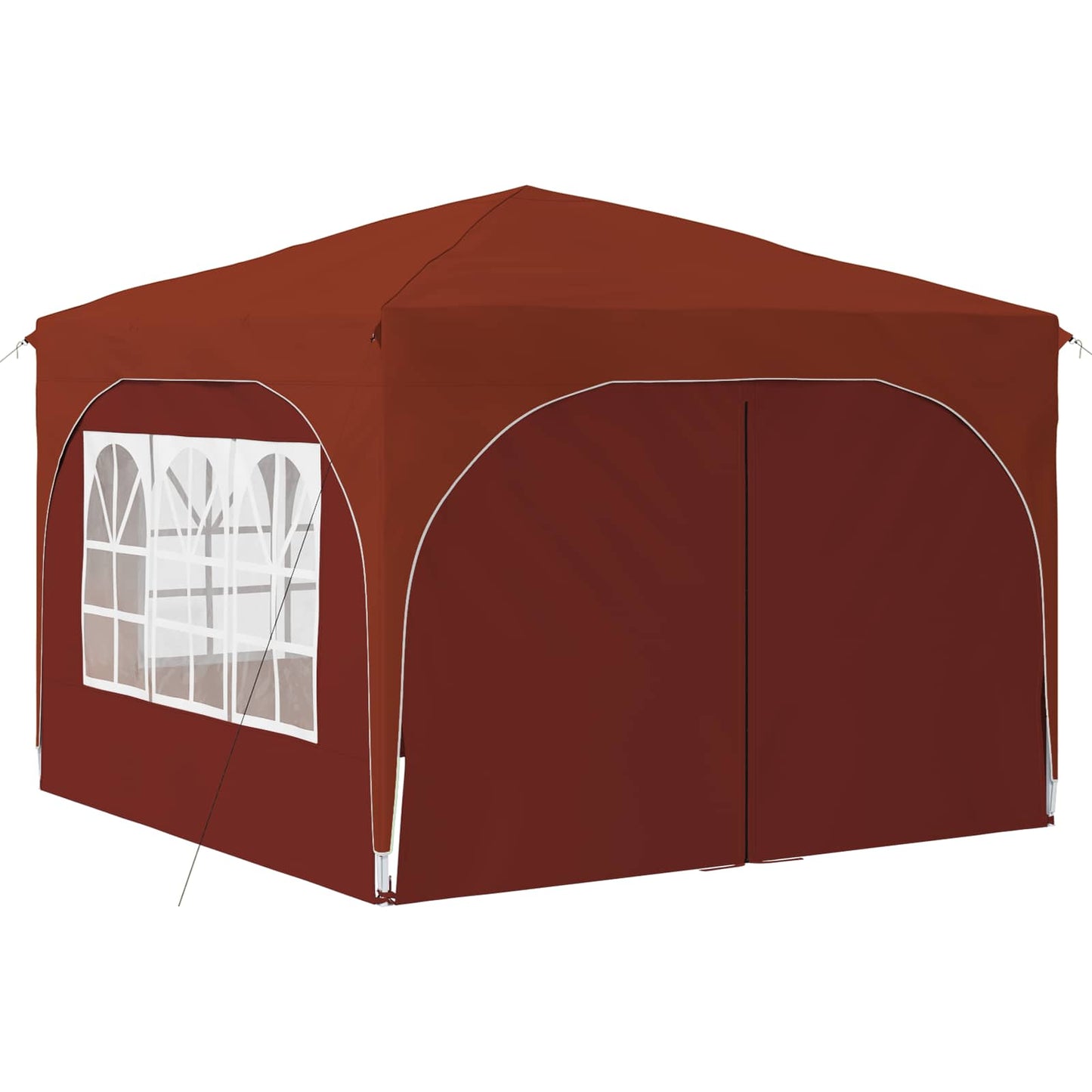 Pop-up Partyzelt 290 x 290 x 245 cm Terrakotta