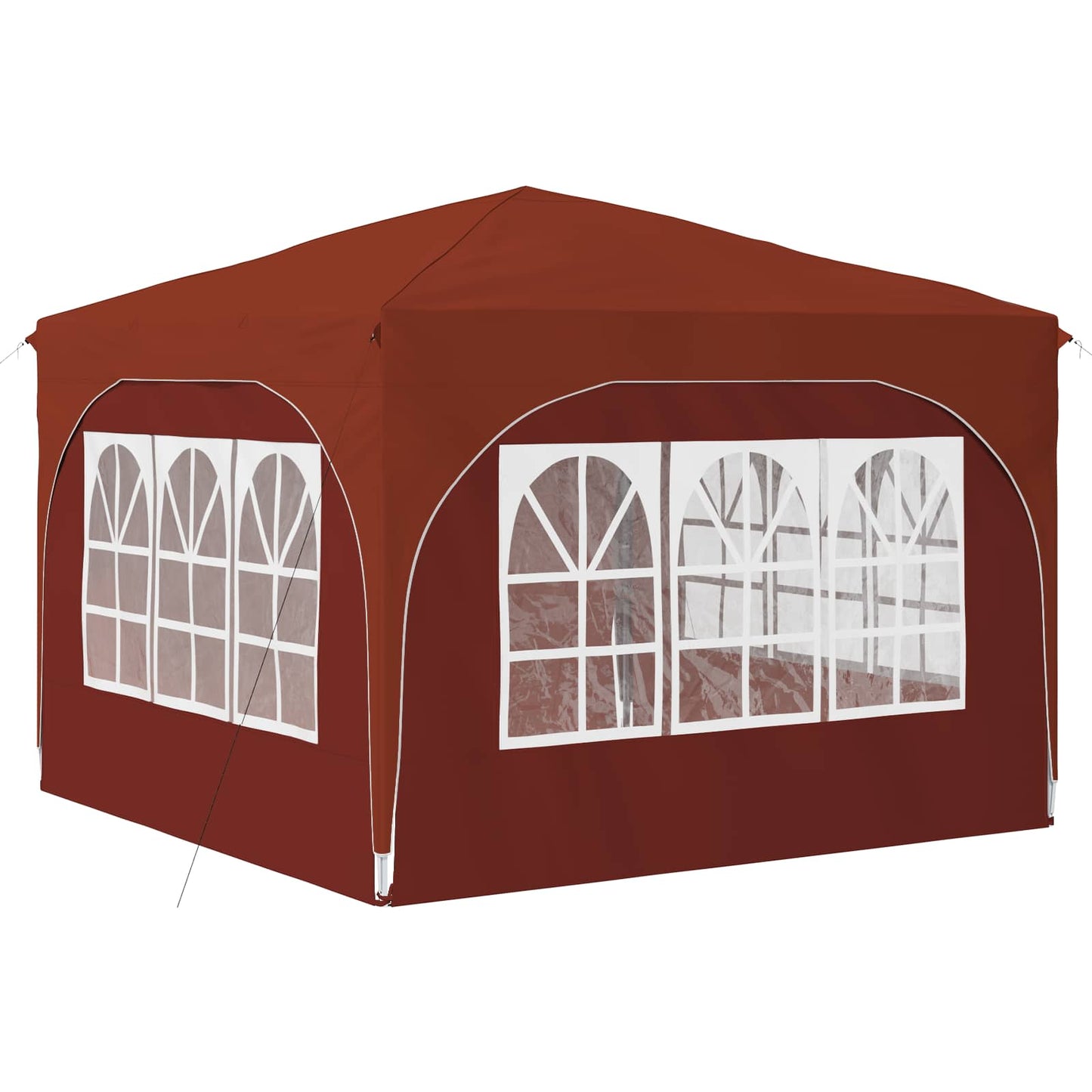 Pop-up Partyzelt 290 x 290 x 245 cm Terrakotta