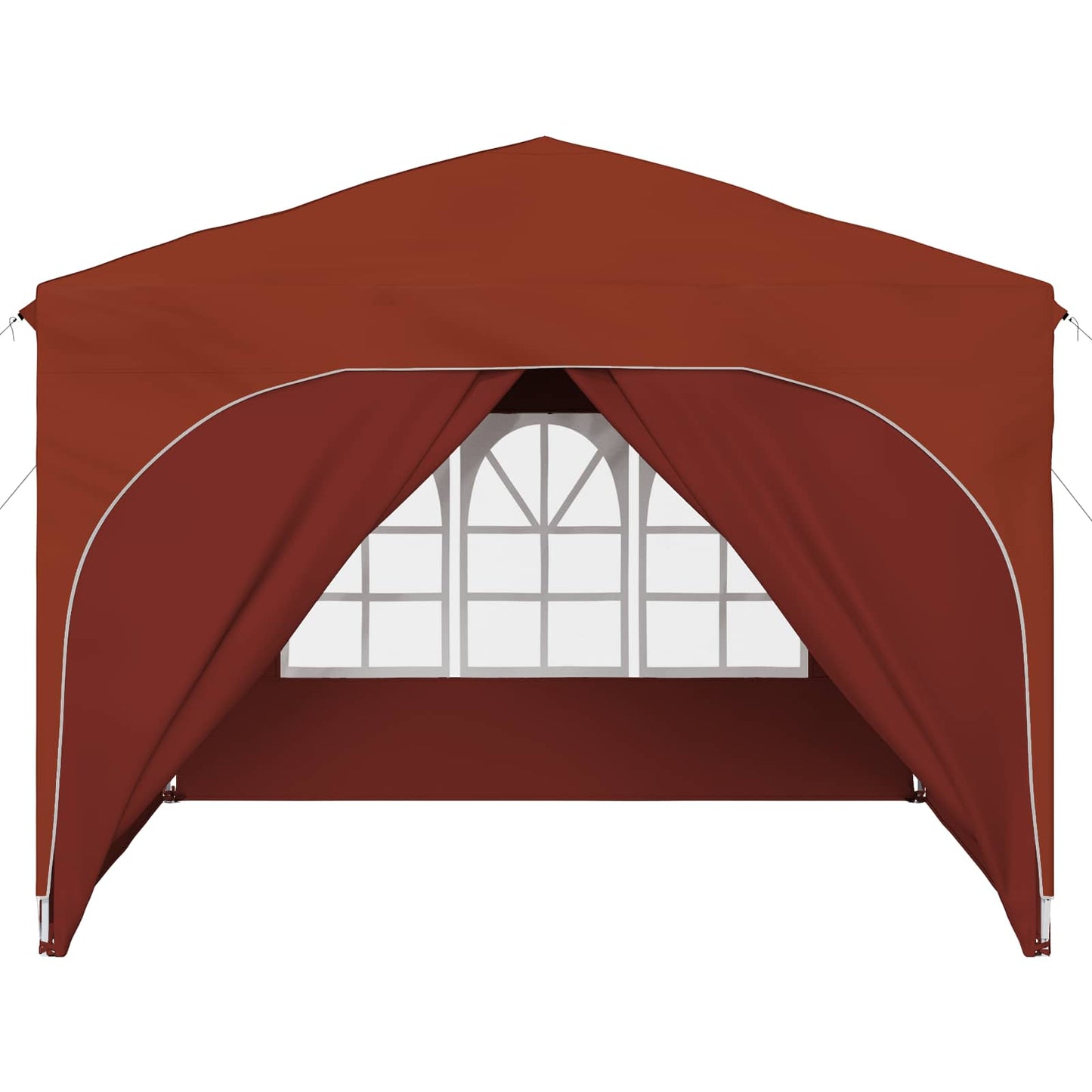 Pop-up Partyzelt 290 x 290 x 245 cm Terrakotta