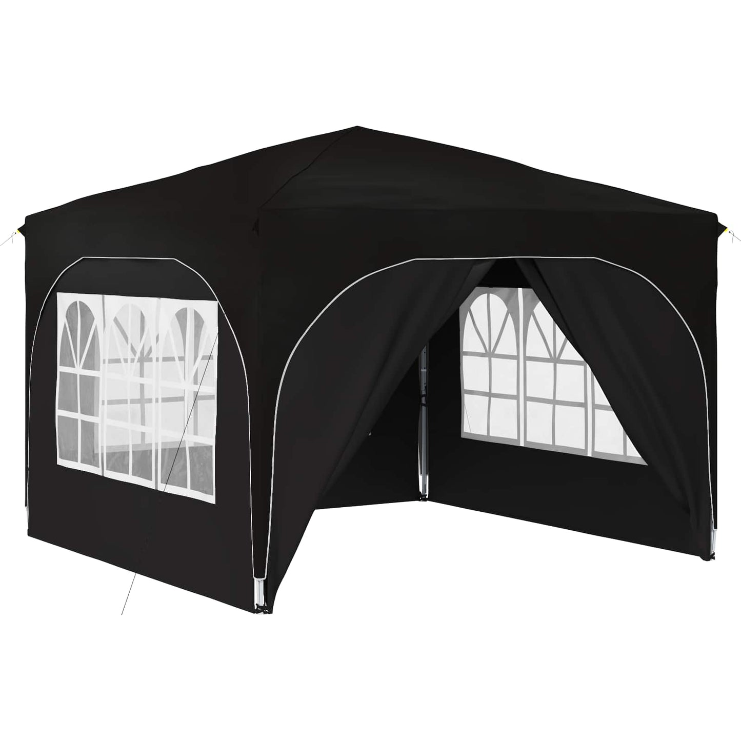 Pop-up Partyzelt 290 x 290 x 245 cm Schwarz