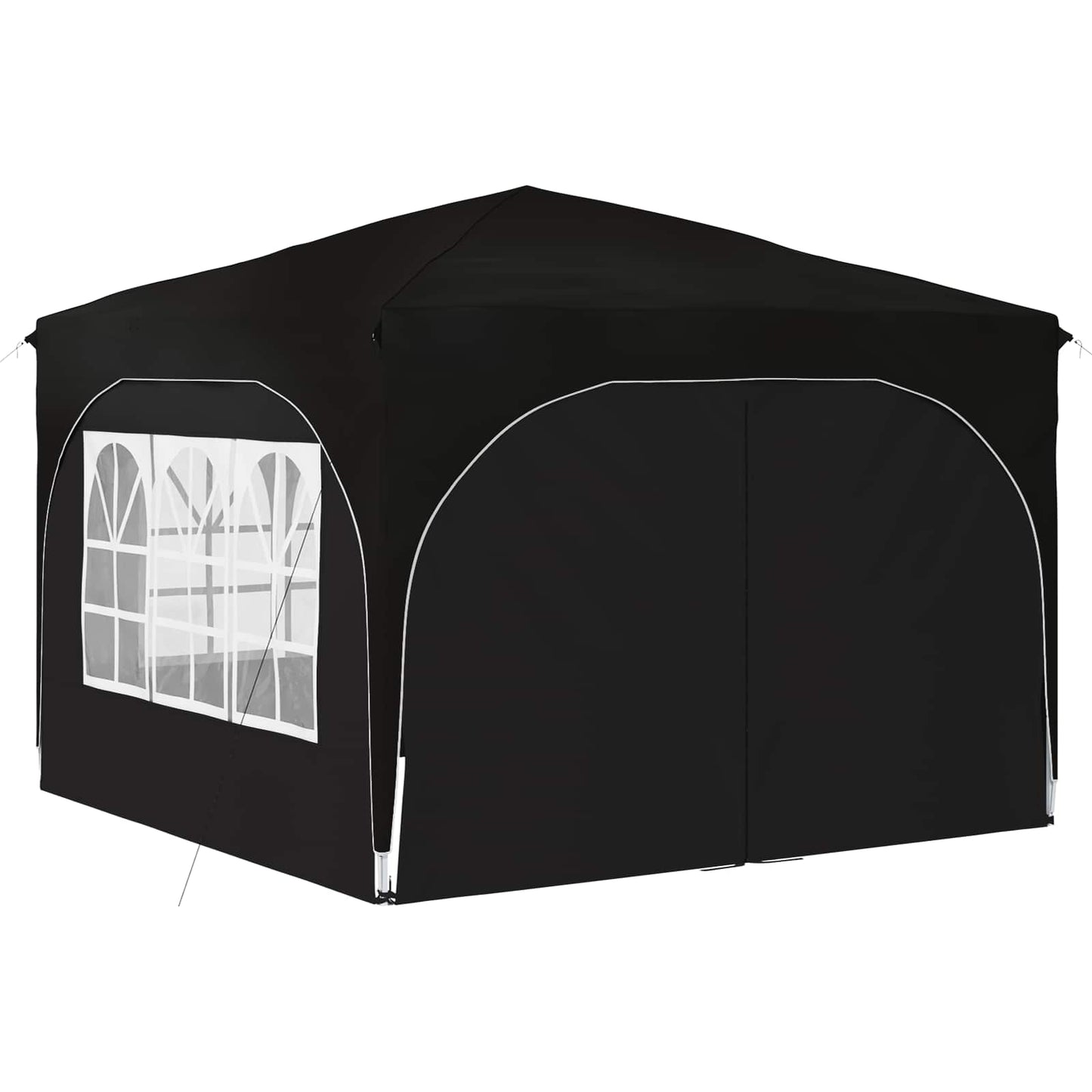 Pop-up Partyzelt 290 x 290 x 245 cm Schwarz
