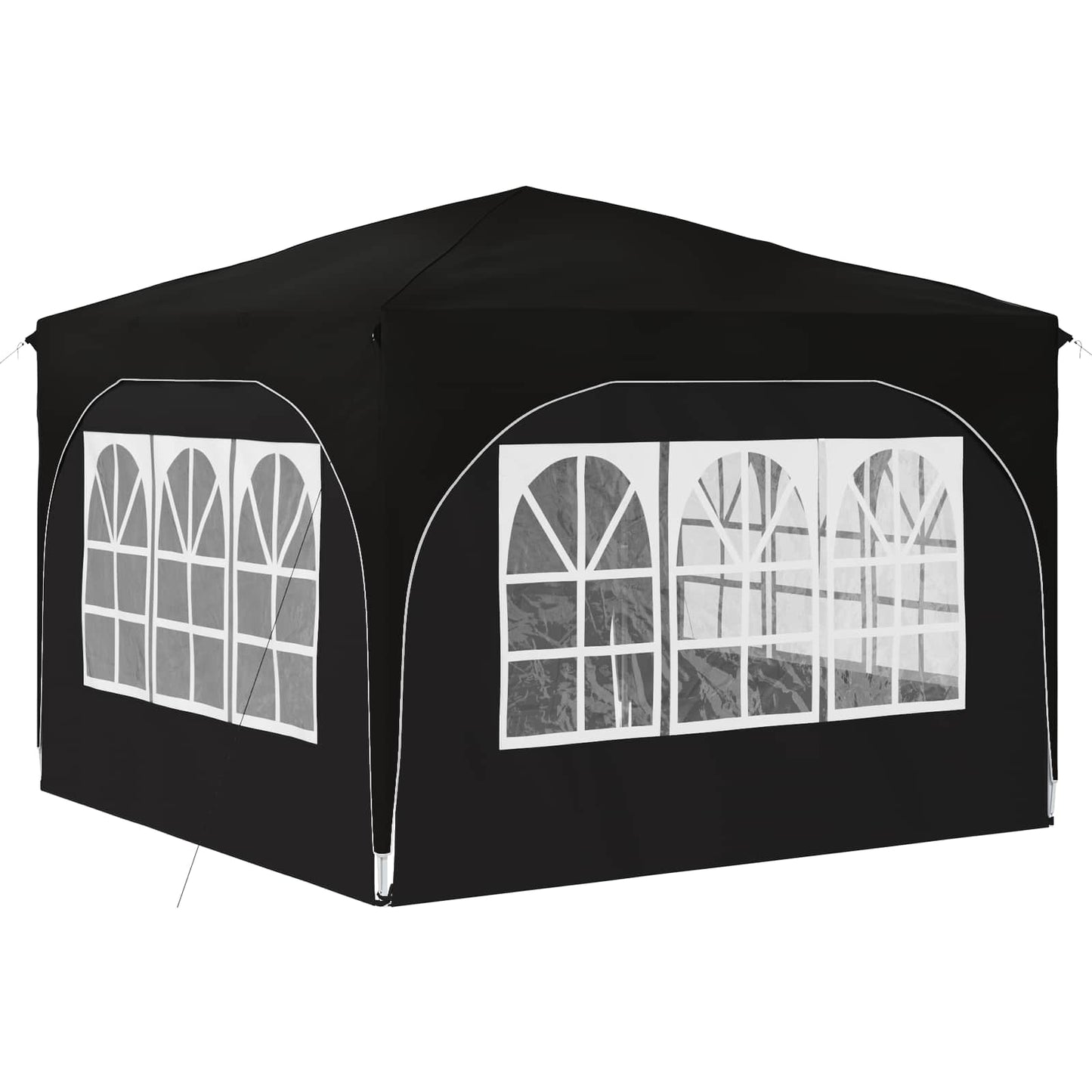 Pop-up Partyzelt 290 x 290 x 245 cm Schwarz
