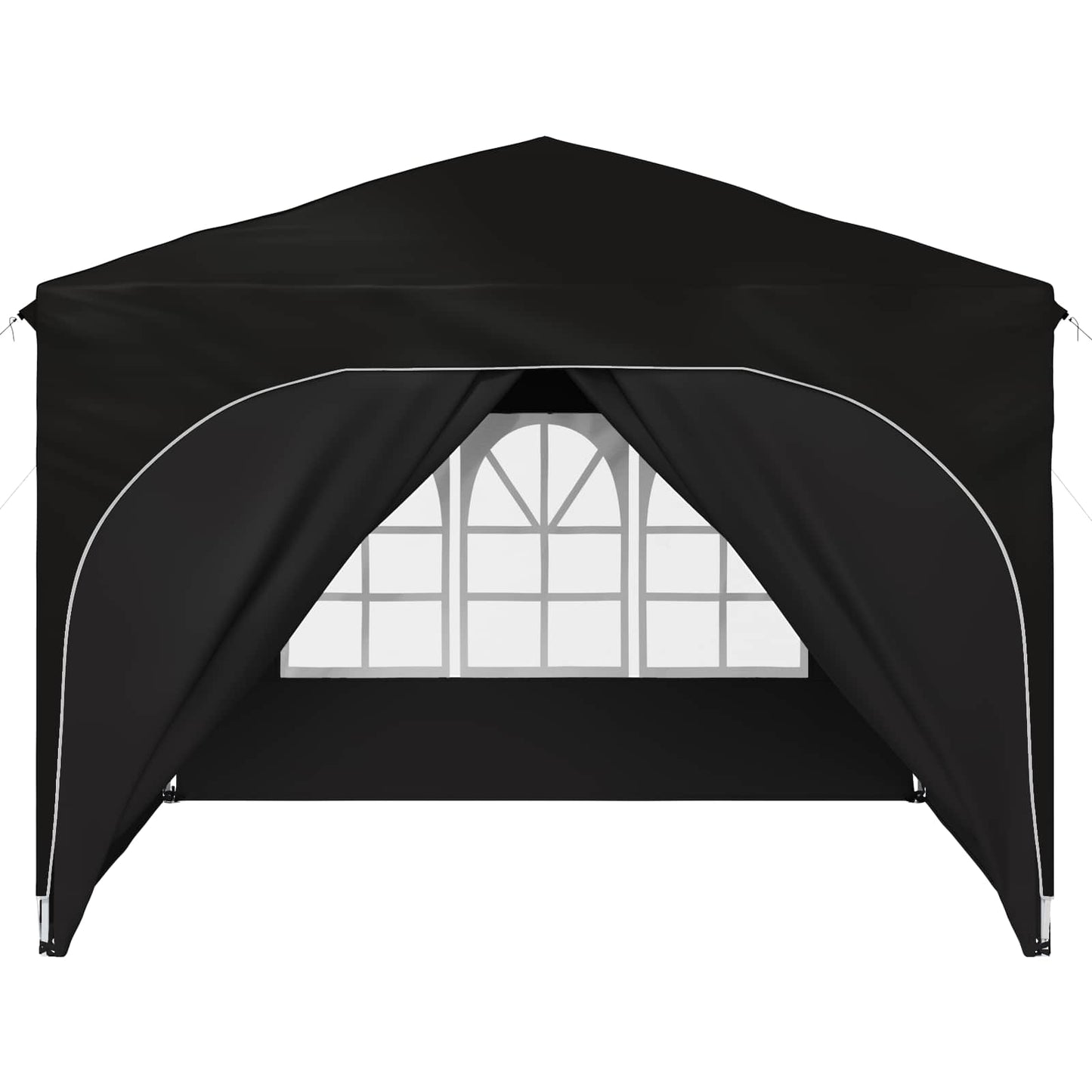Pop-up Partyzelt 290 x 290 x 245 cm Schwarz