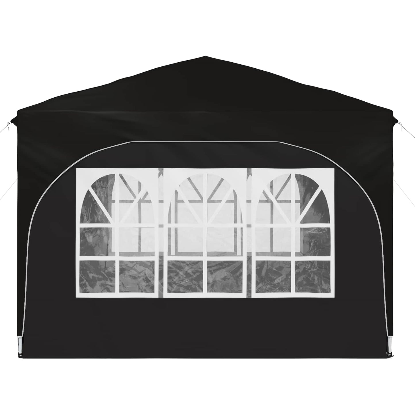Pop-up Partyzelt 290 x 290 x 245 cm Schwarz