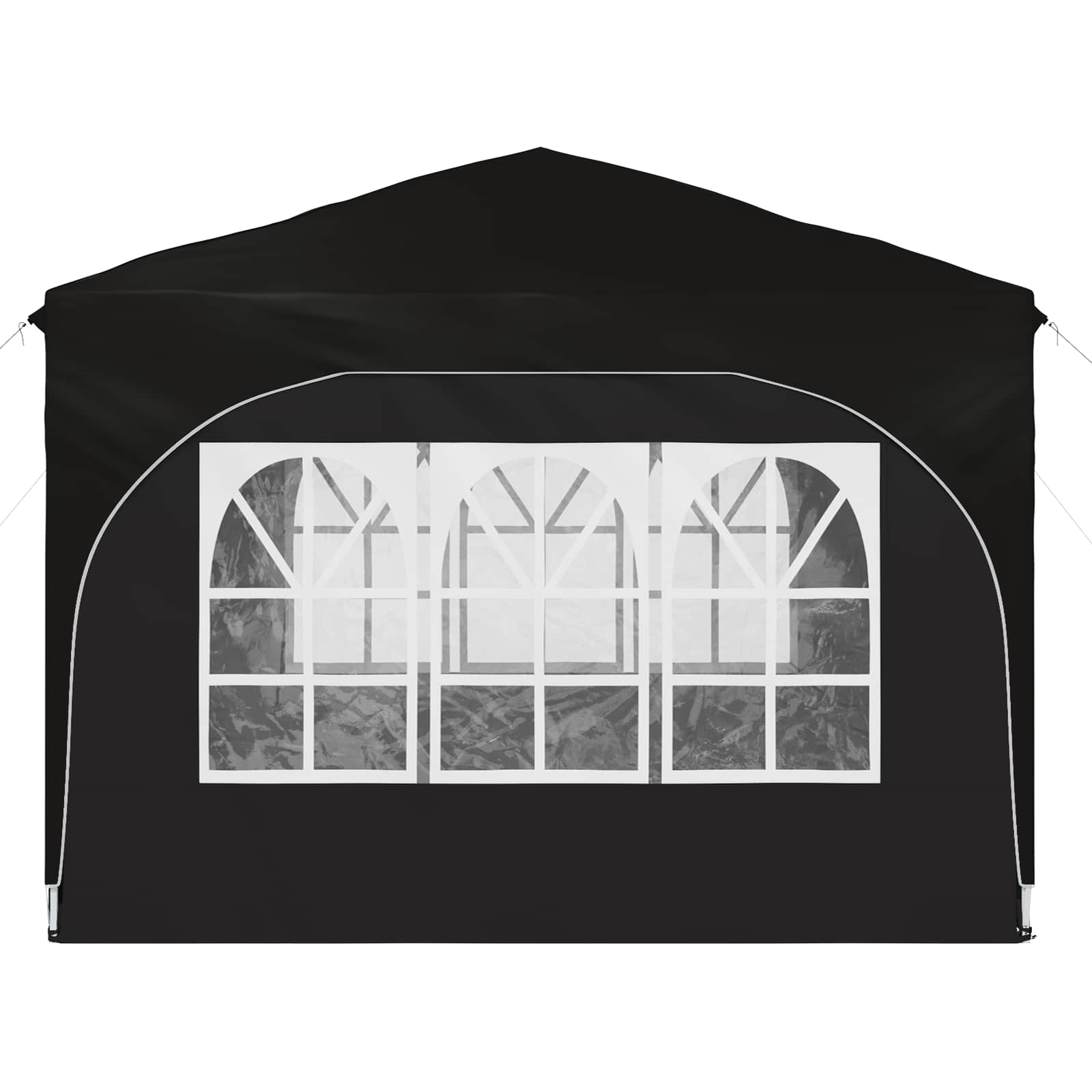 Pop-up Partyzelt 290 x 290 x 245 cm Schwarz