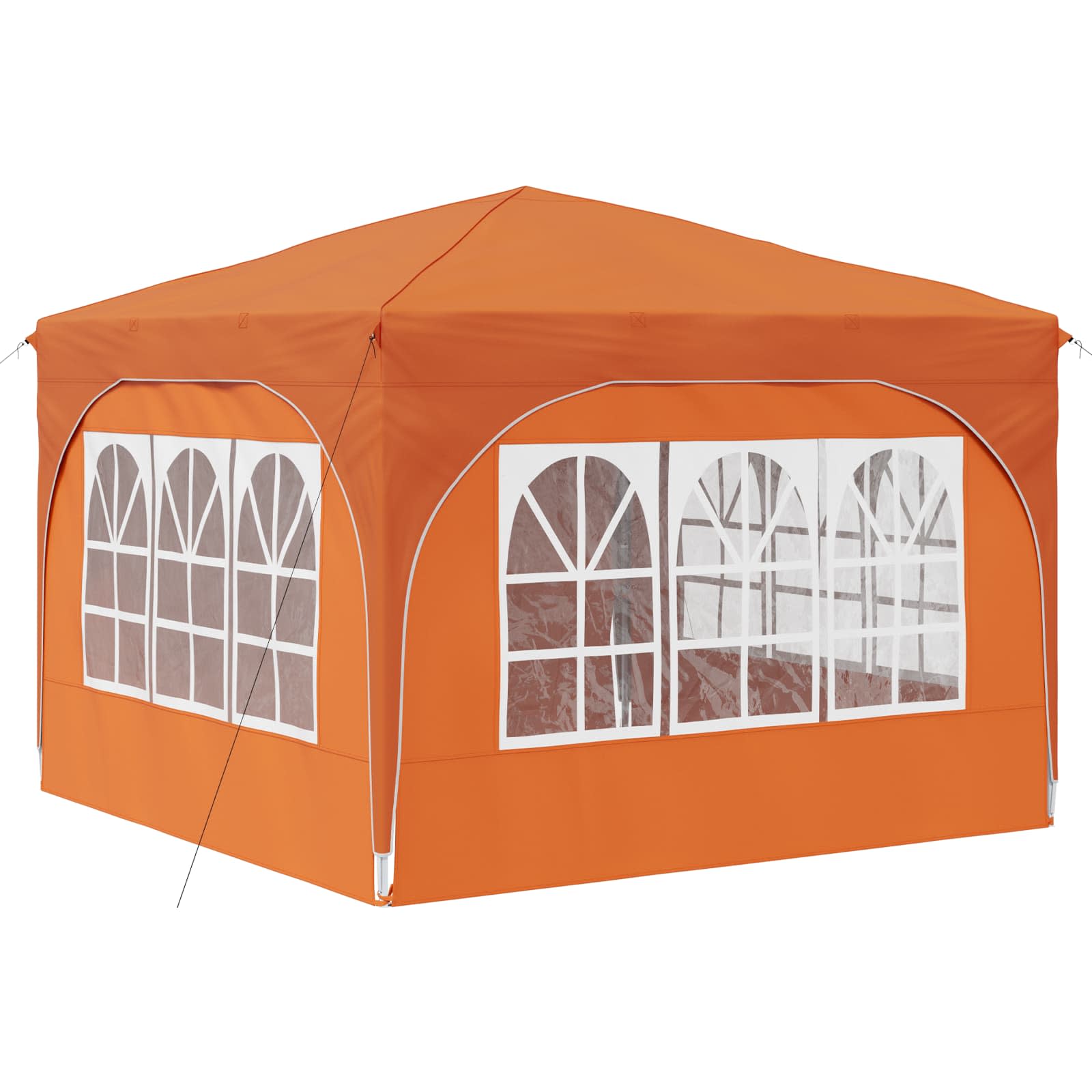 Pop-up Partyzelt 290 x 290 x 245 cm Orange