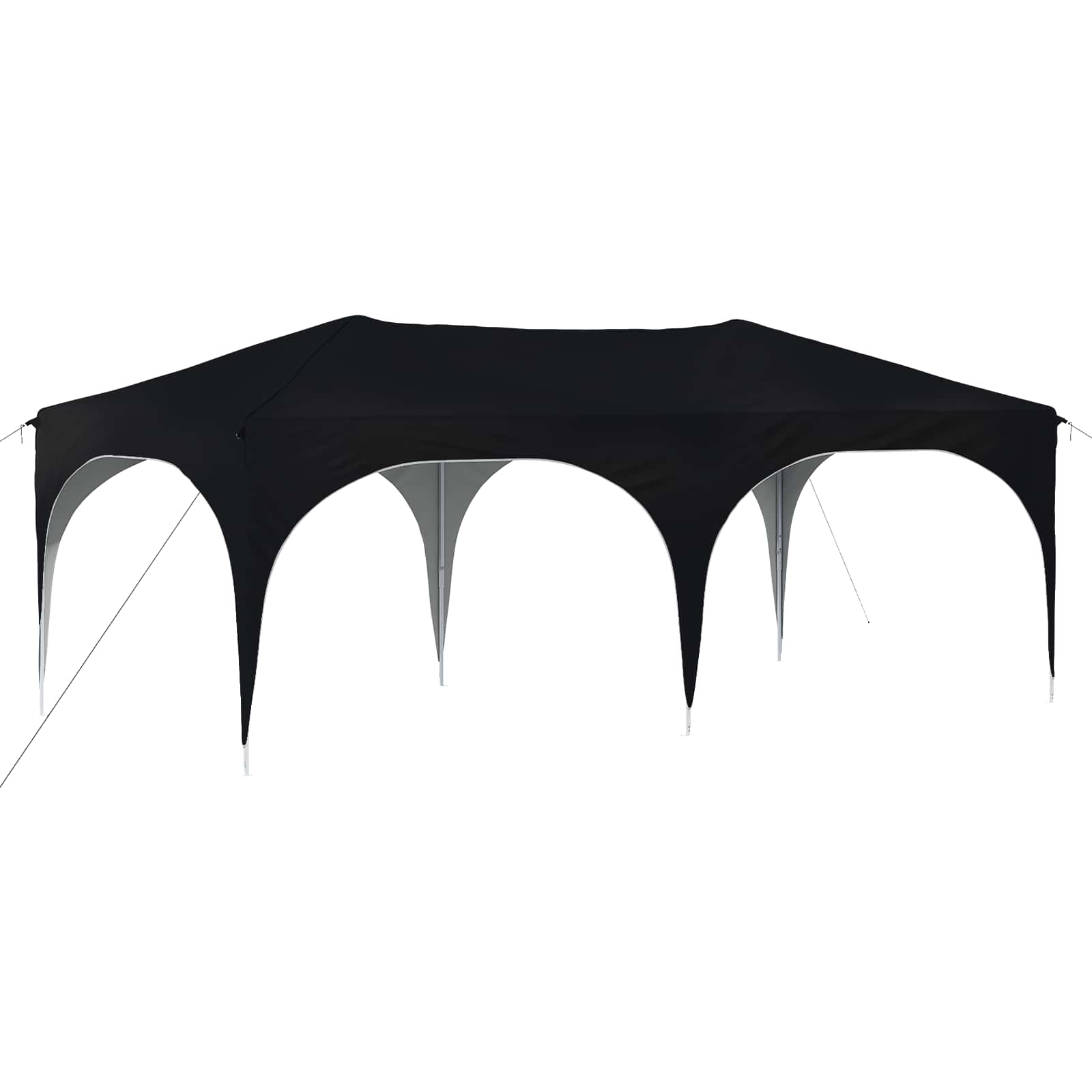 Pop-up Partyzelt 575 x 288 x 245 cm Anthrazit Oxford-Stoff