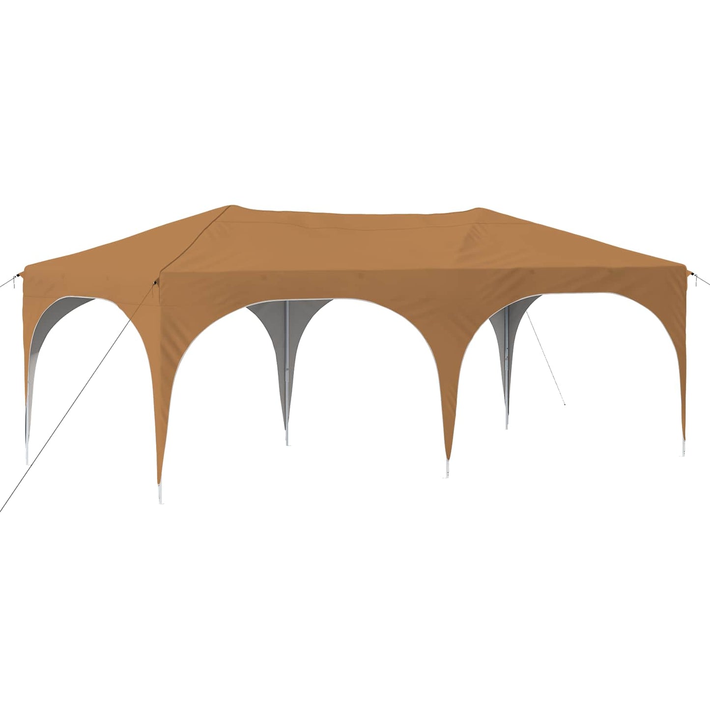 Pop-up Partyzelt 575 x 288 x 245 cm Beige Oxford-Stoff