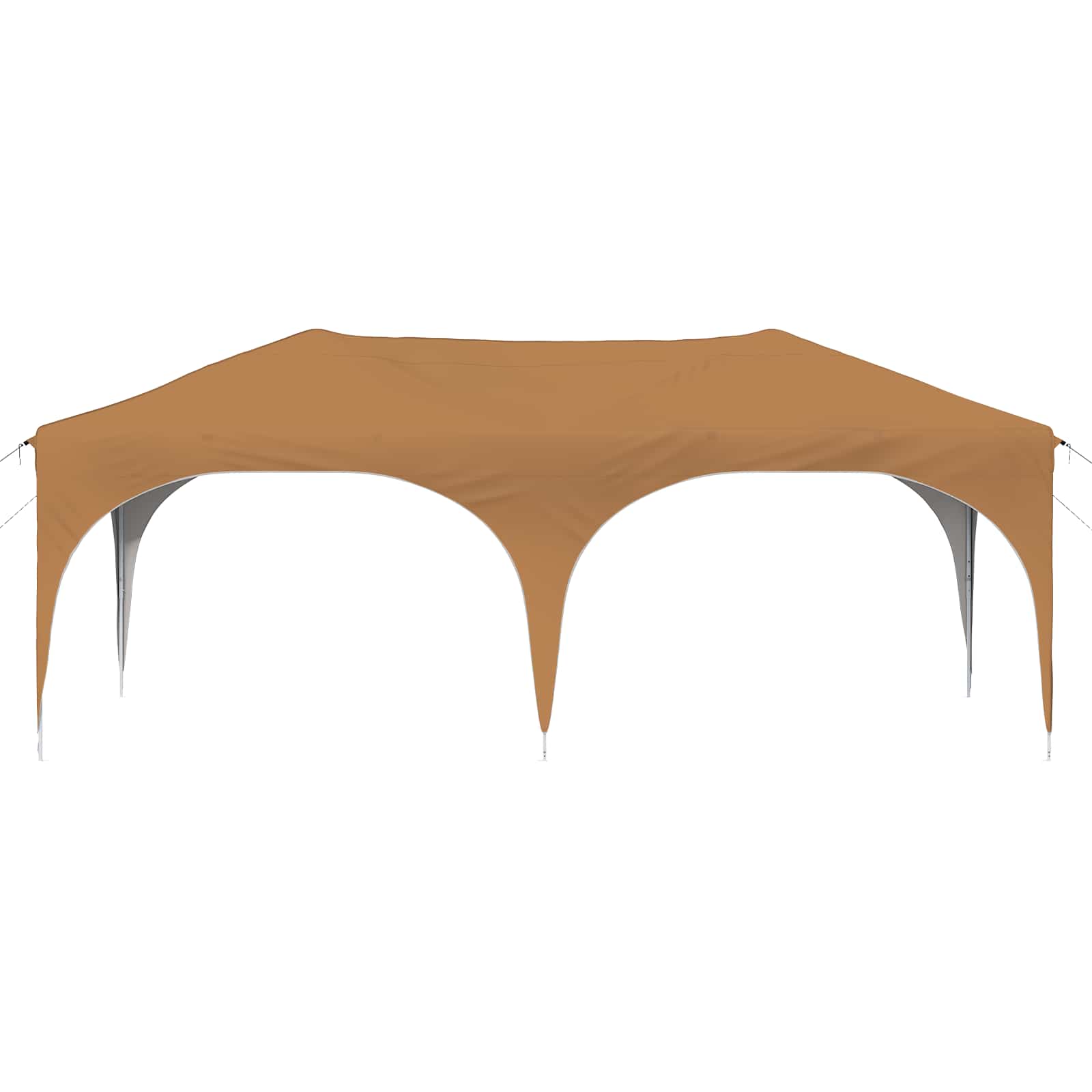 Pop-up Partyzelt 575 x 288 x 245 cm Beige Oxford-Stoff