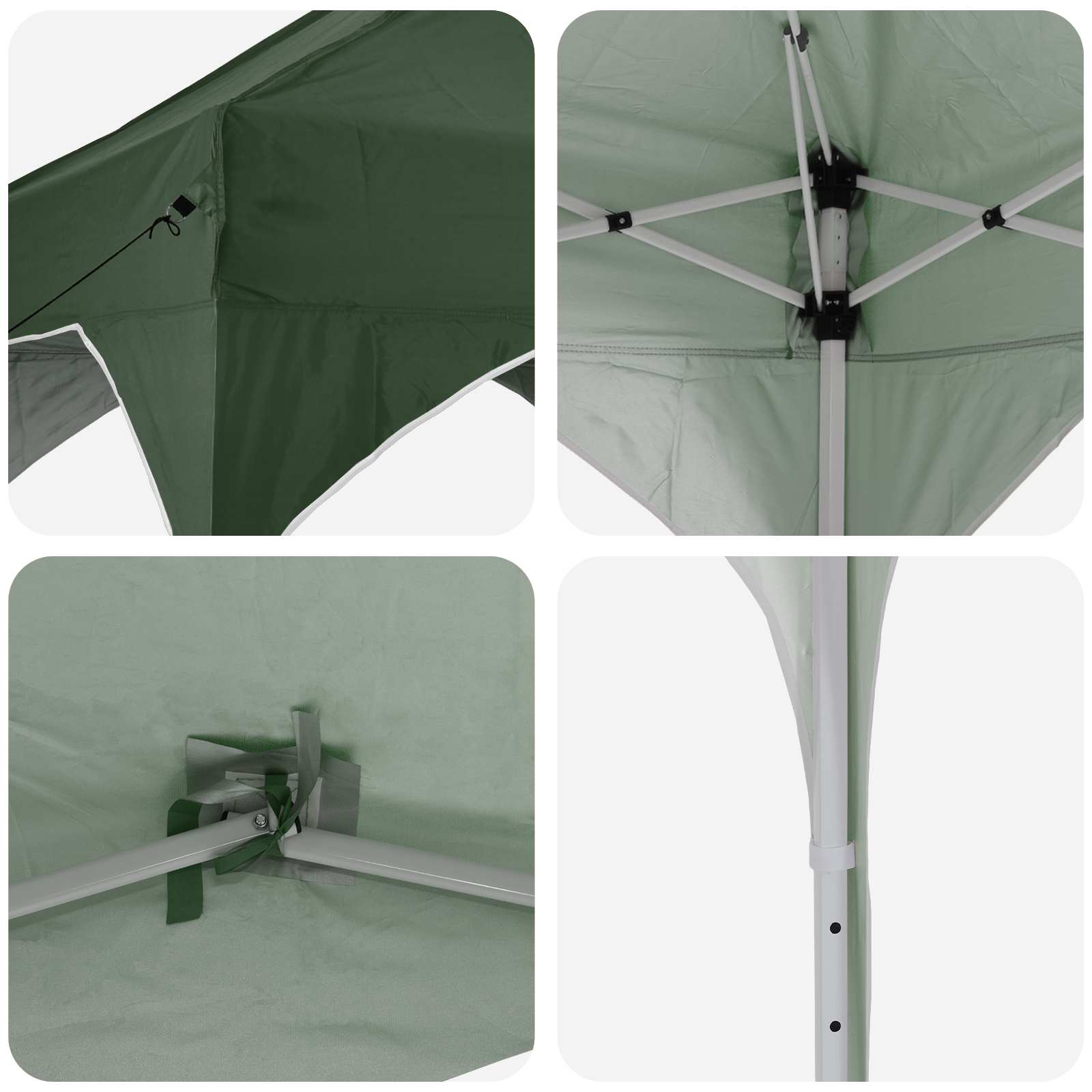 Pop-up Partyzelt 575 x 288 x 245 cm Grün Oxford-Stoff