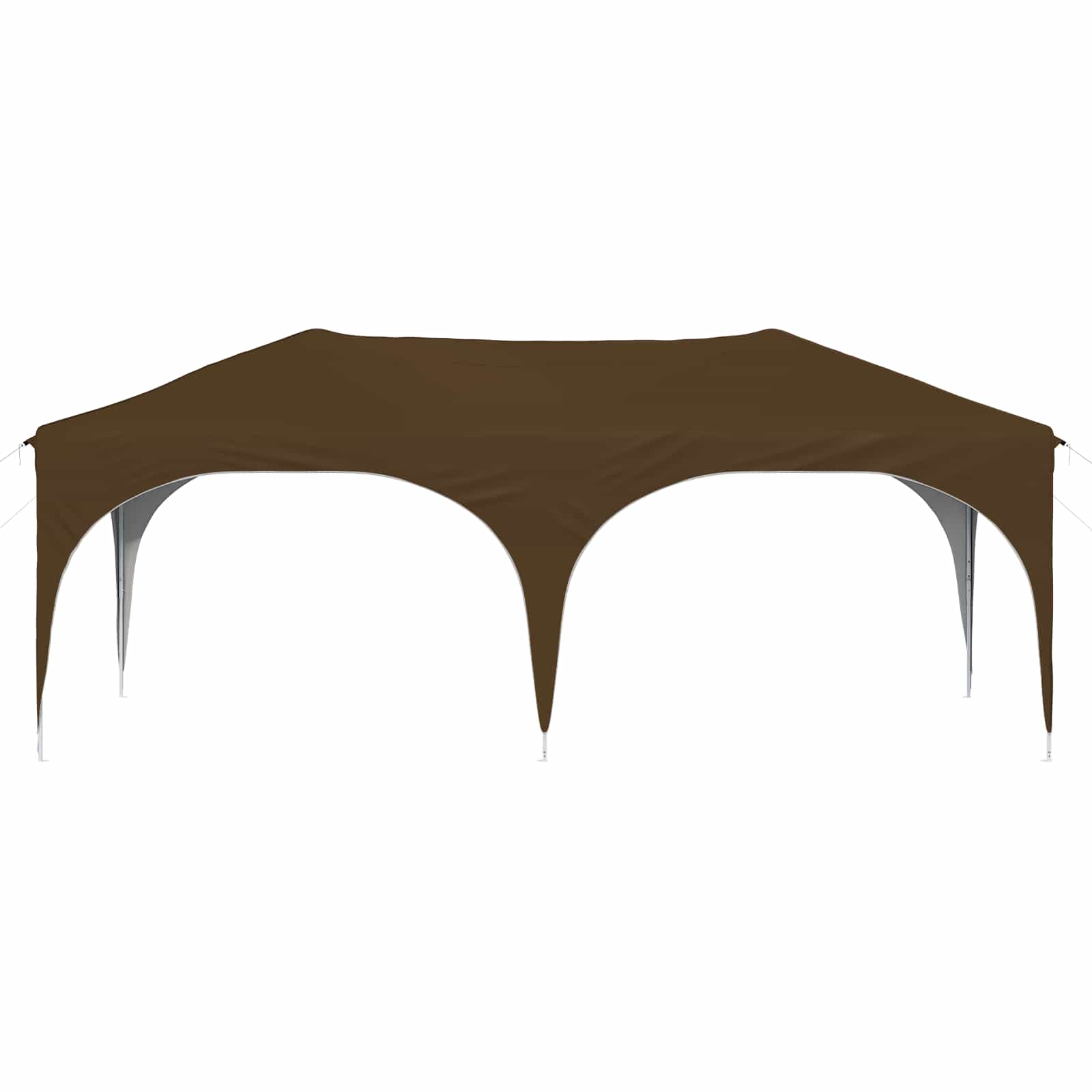 Pop-up Partyzelt 575 x 288 x 245 cm Taupe Oxford-Stoff