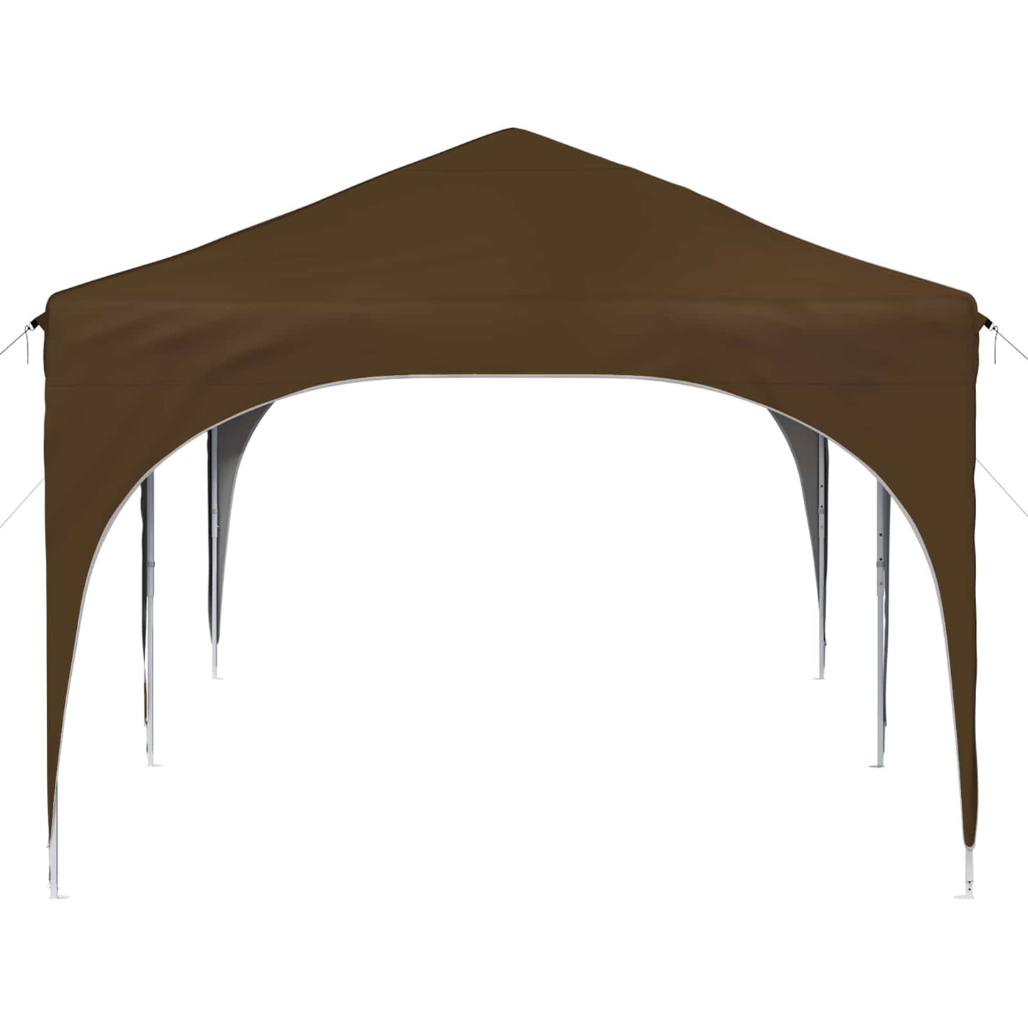 Pop-up Partyzelt 575 x 288 x 245 cm Taupe Oxford-Stoff