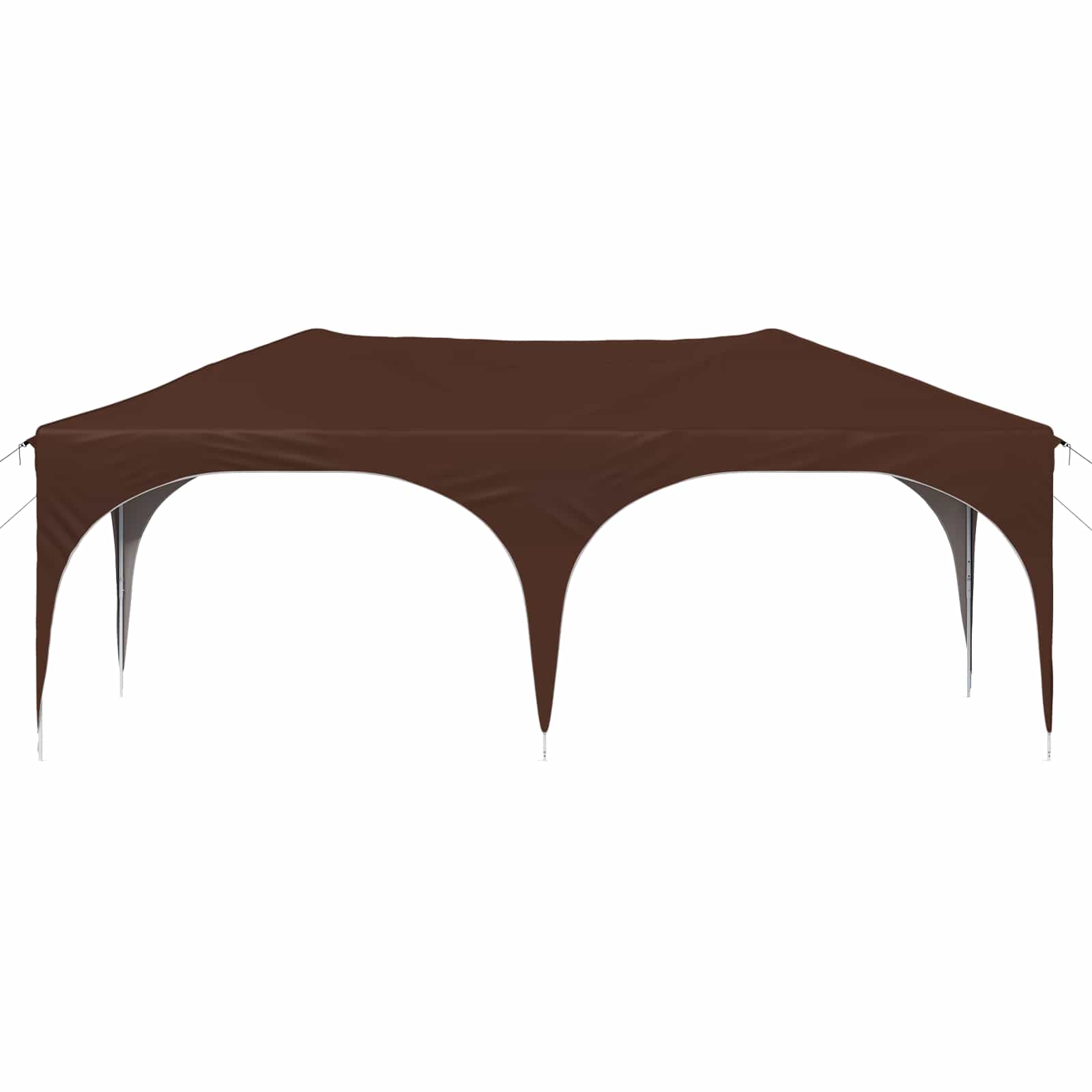 Pop-up Partyzelt 575 x 288 x 245 cm Braun Oxford-Stoff