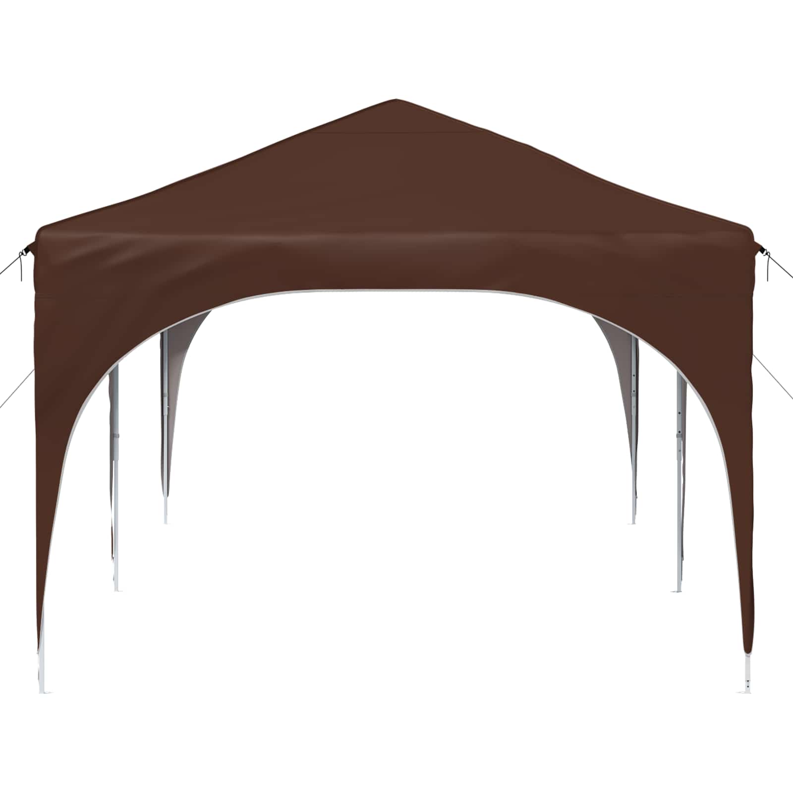 Pop-up Partyzelt 575 x 288 x 245 cm Braun Oxford-Stoff