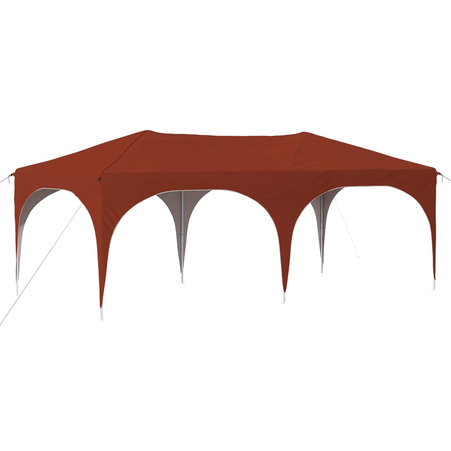 Pop-up Partyzelt 575 x 288 x 245 cm Terrakotta Oxford-Stoff